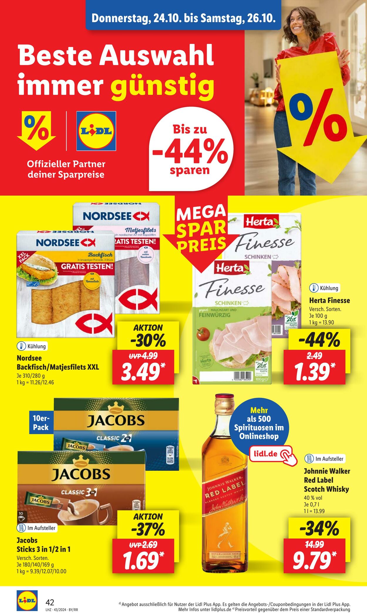 Prospekt Lidl 21.10.2024 - 26.10.2024