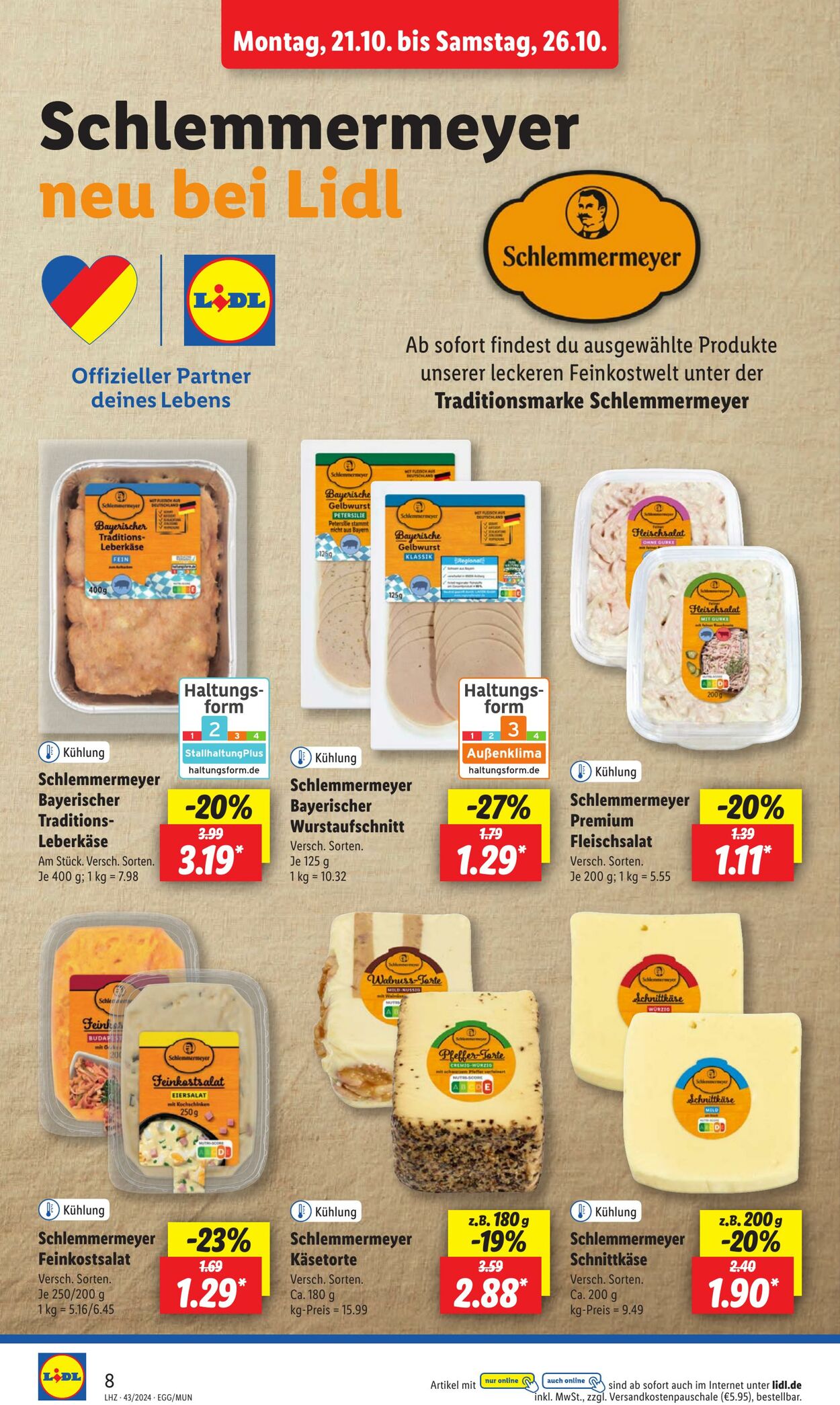 Prospekt Lidl 21.10.2024 - 26.10.2024