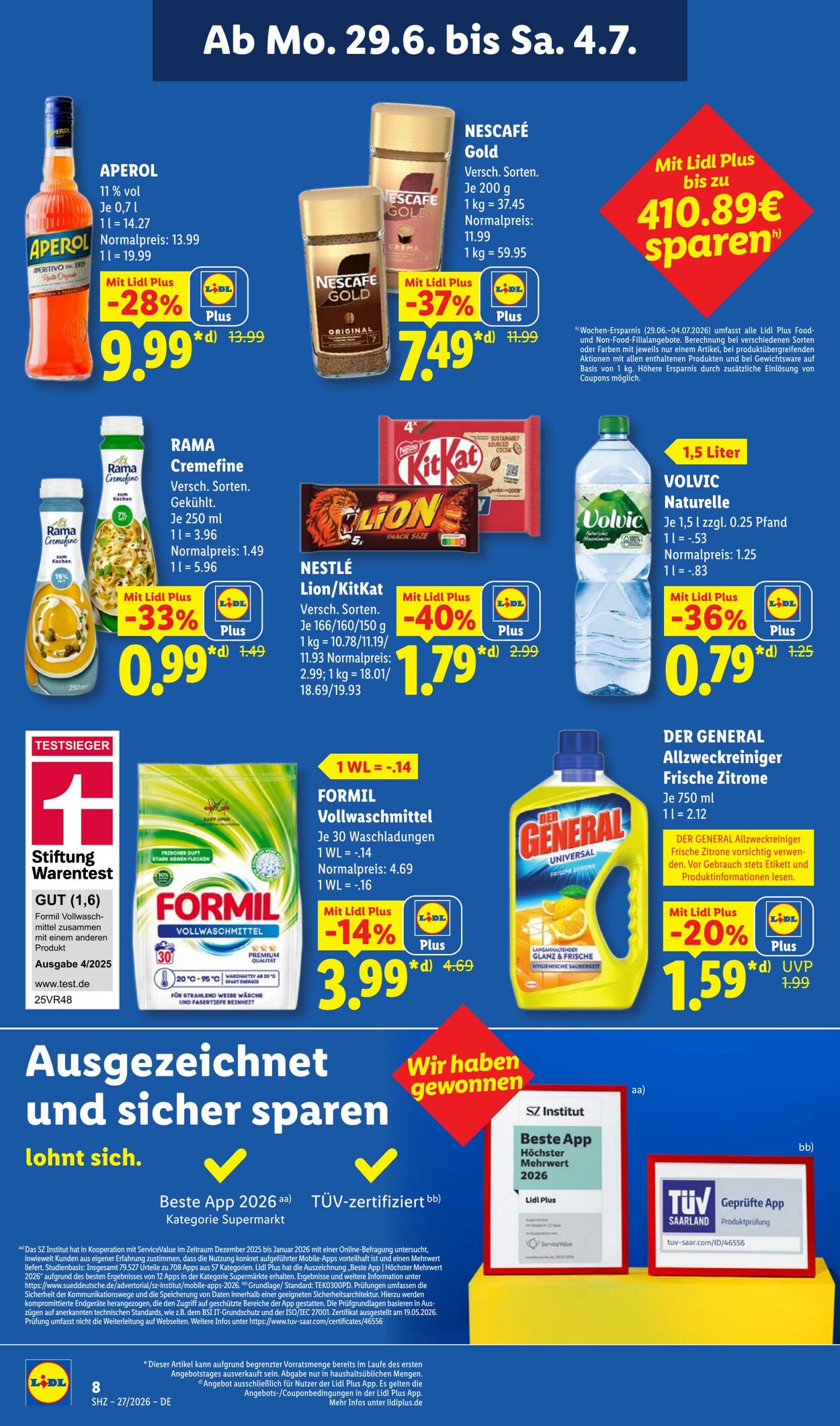 Prospekt Lidl 29.06.2026 - 04.07.2026