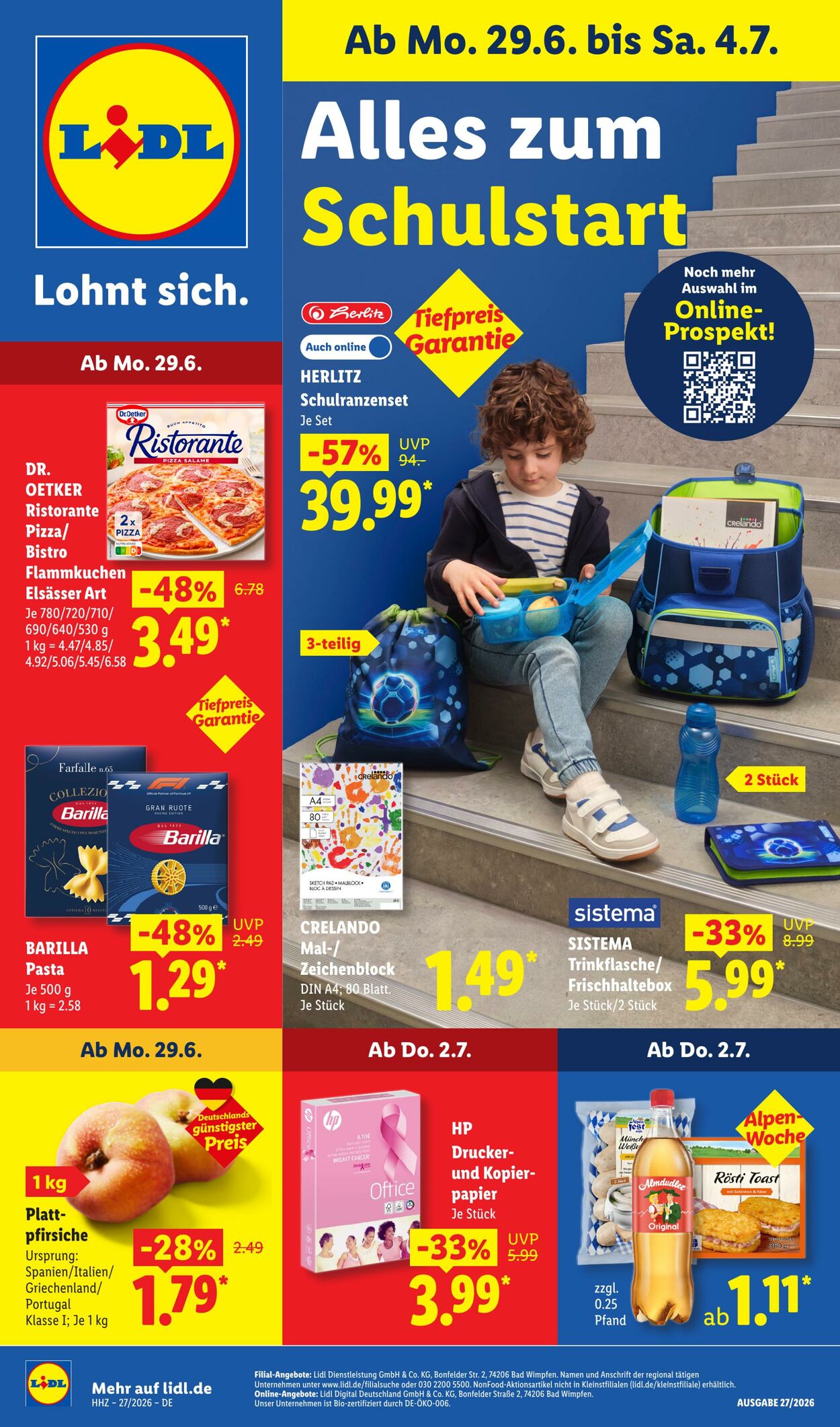 Prospekt Lidl 29.06.2026 - 04.07.2026