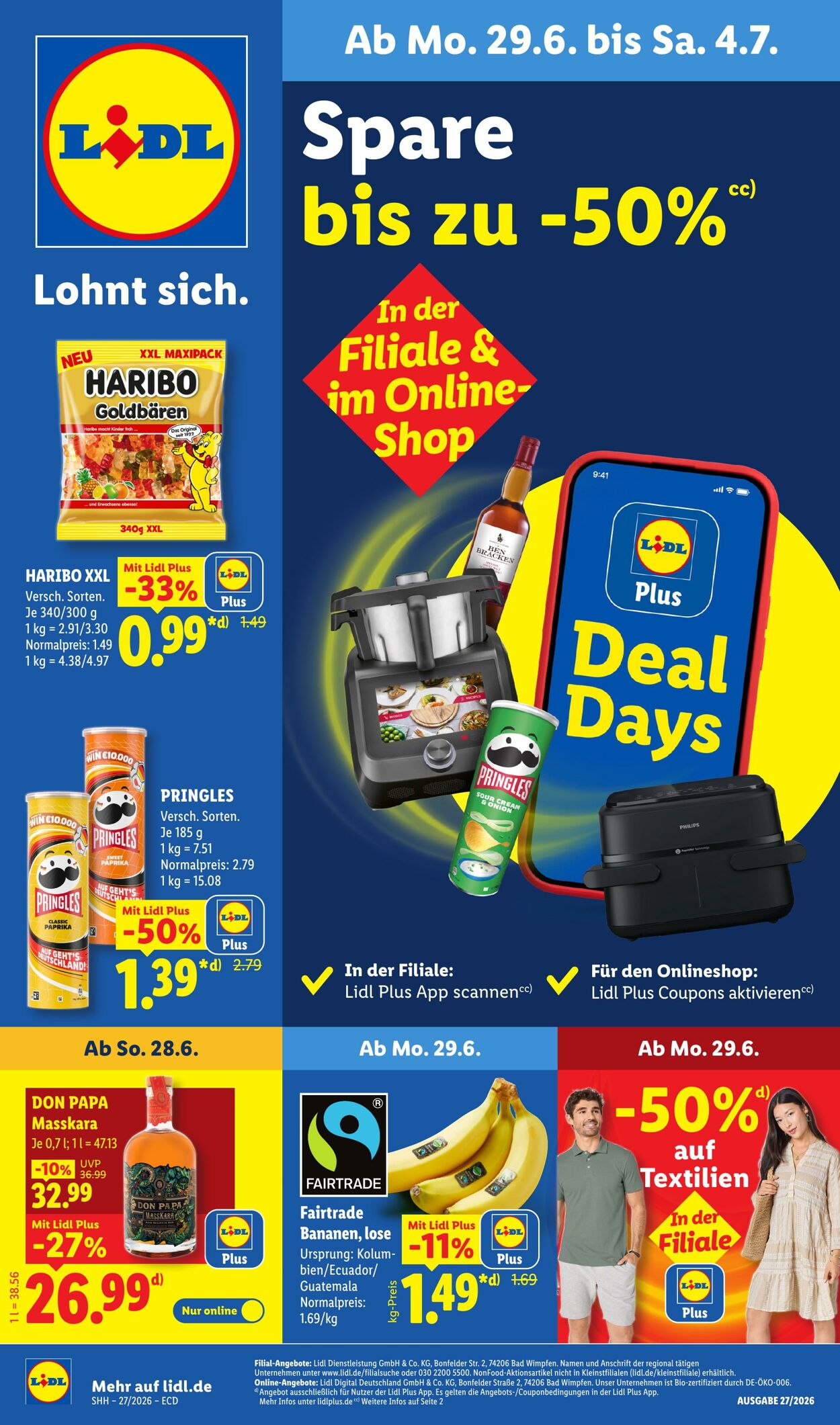 Prospekt Lidl - Aktionsprospekt 29 Jun, 2026 - 4 Jul, 2026
