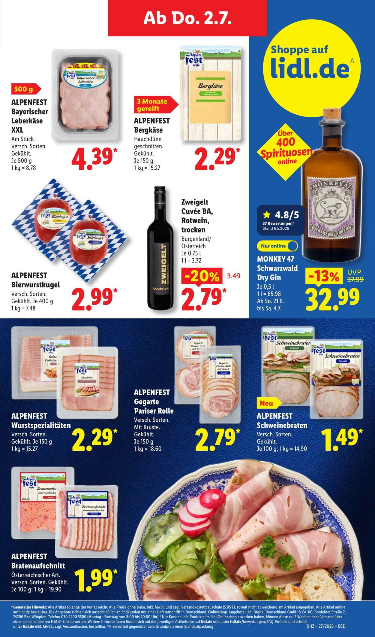 Prospekt Lidl 29.06.2026 - 04.07.2026