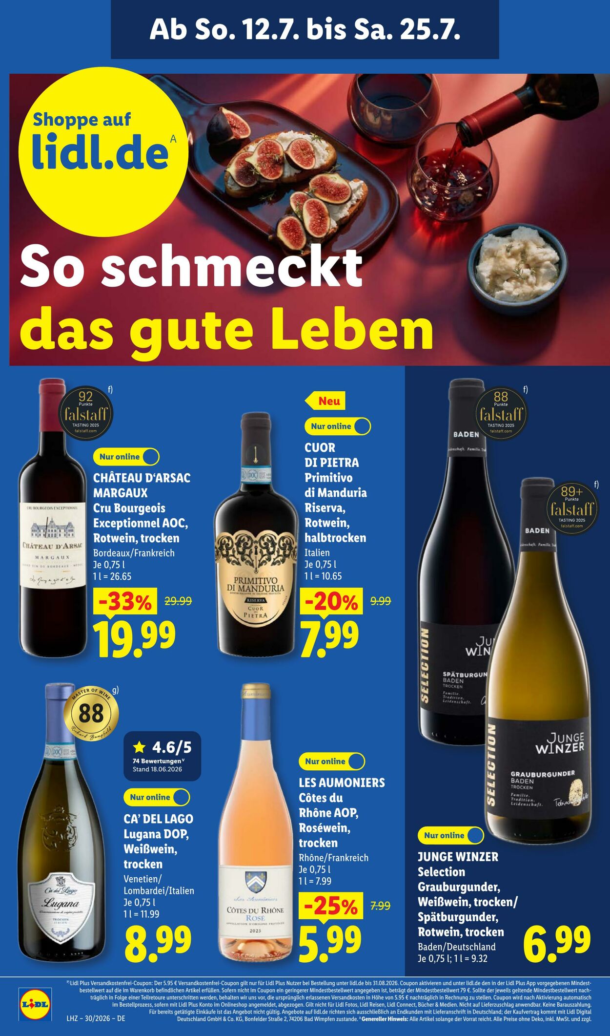 Prospekt Lidl 20.07.2026 - 25.07.2026