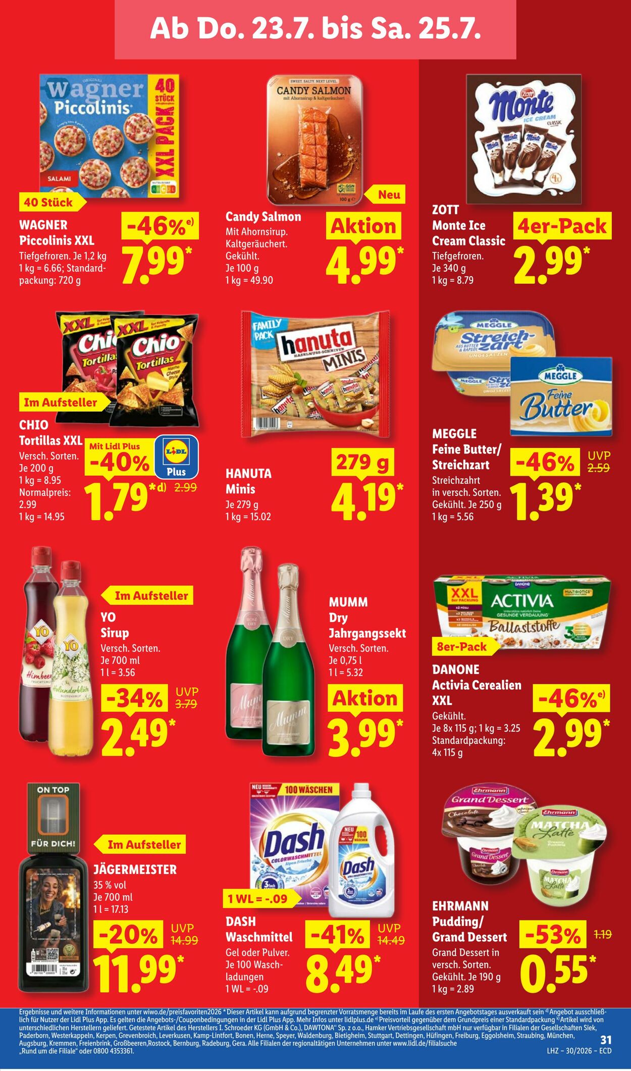 Prospekt Lidl 20.07.2026 - 25.07.2026
