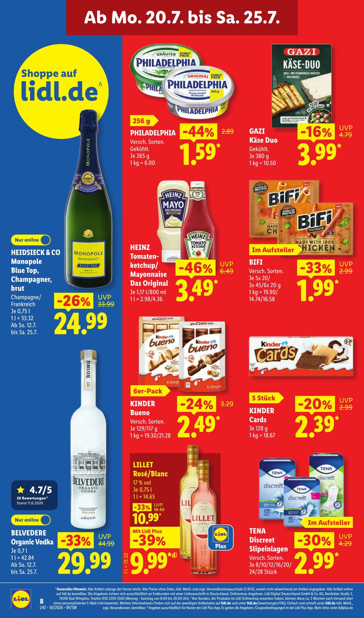 Prospekt Lidl 20.07.2026 - 25.07.2026