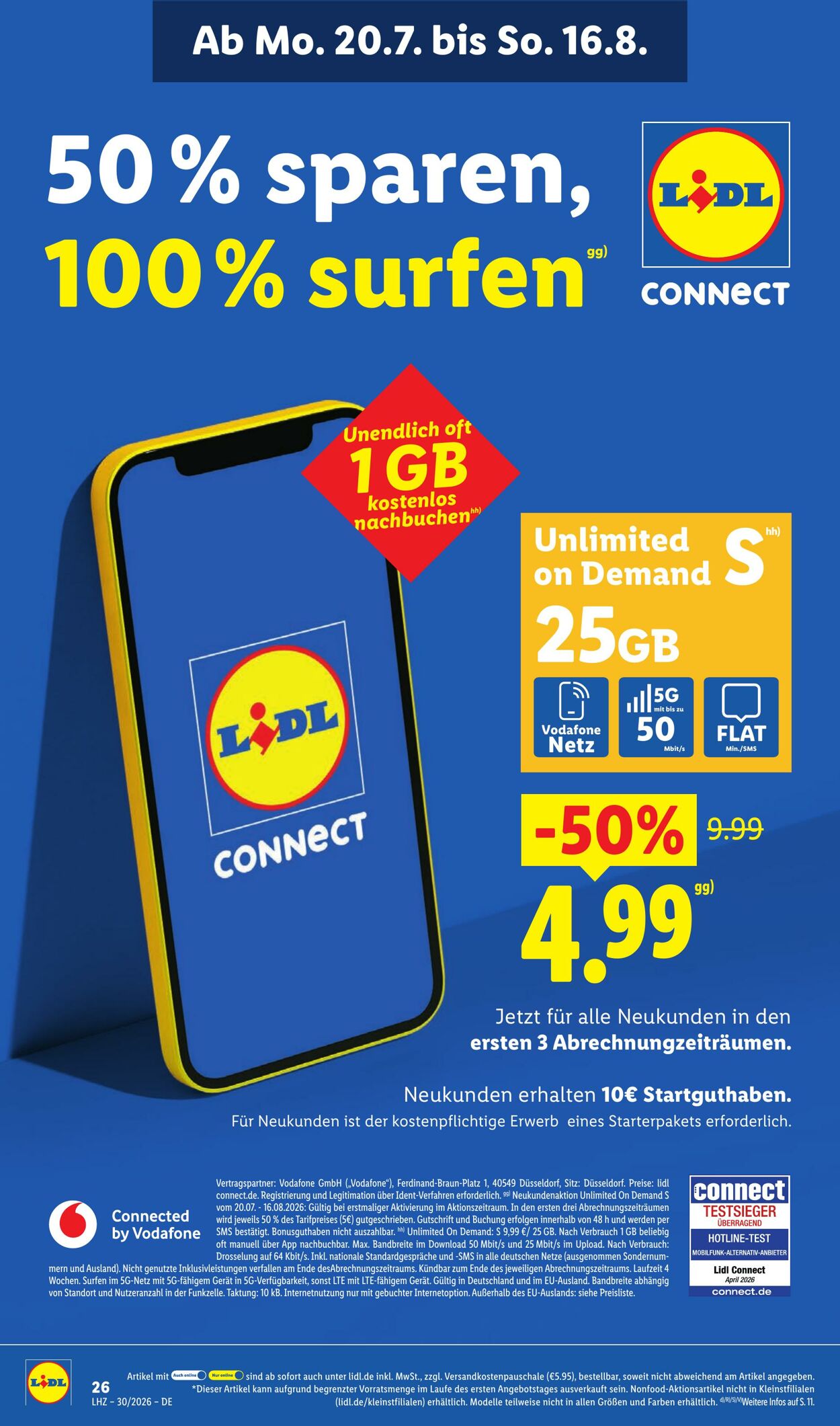 Prospekt Lidl 20.07.2026 - 25.07.2026