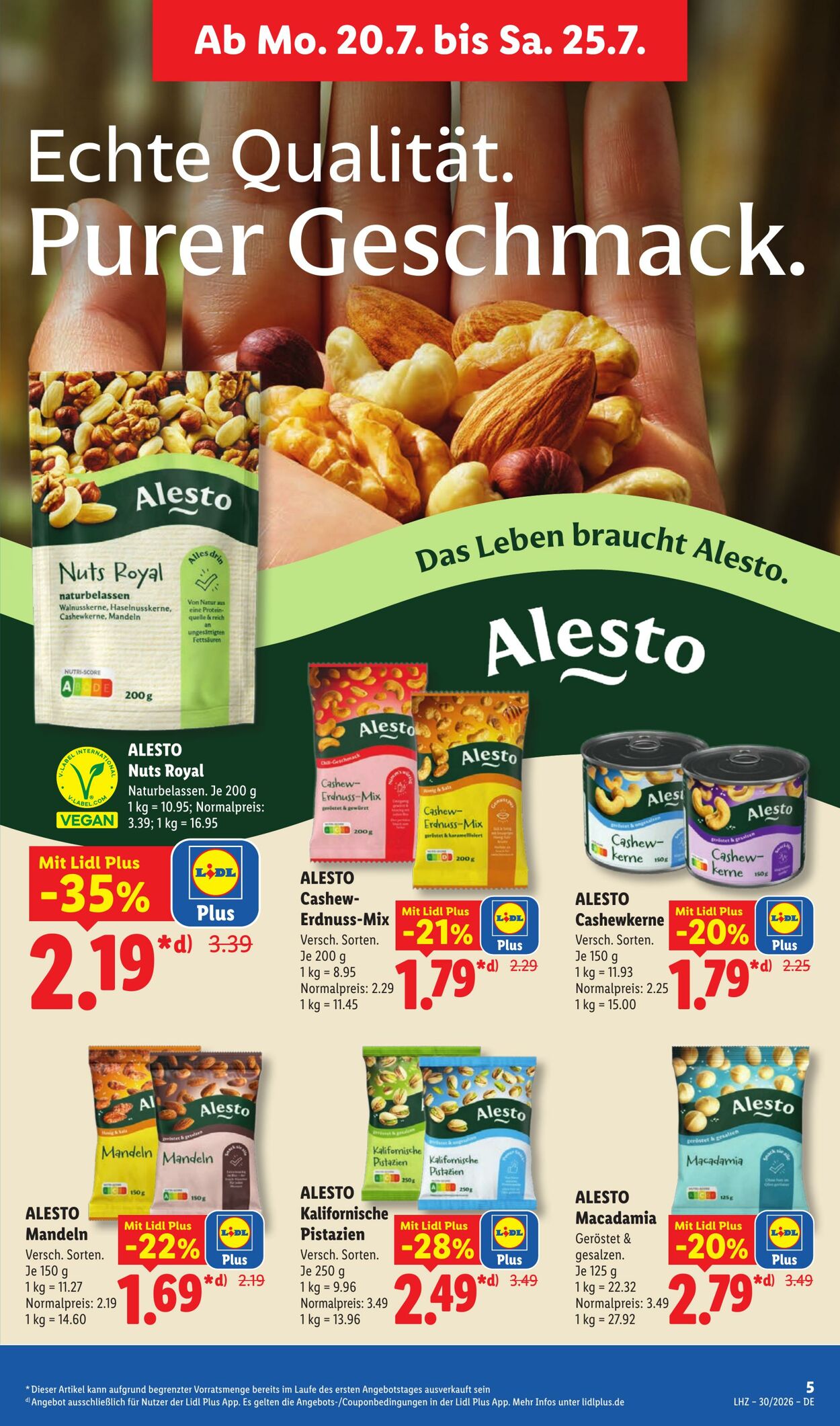 Prospekt Lidl 20.07.2026 - 25.07.2026