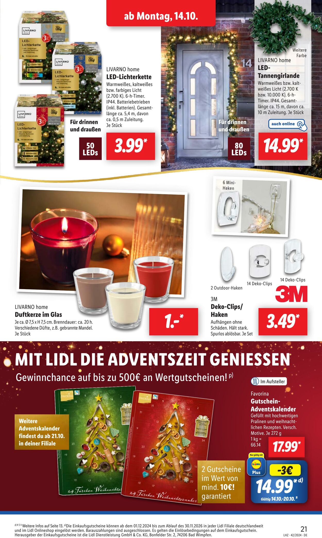 Prospekt Lidl 14.10.2024 - 19.10.2024