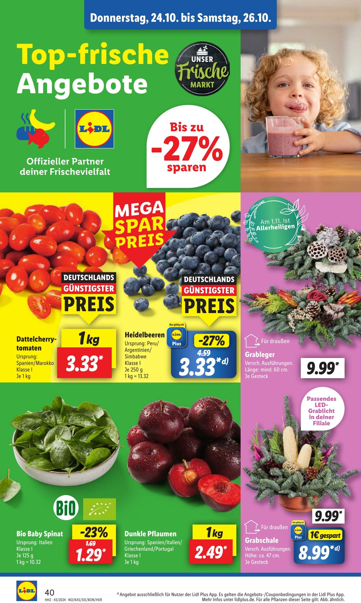 Prospekt Lidl 21.10.2024 - 26.10.2024