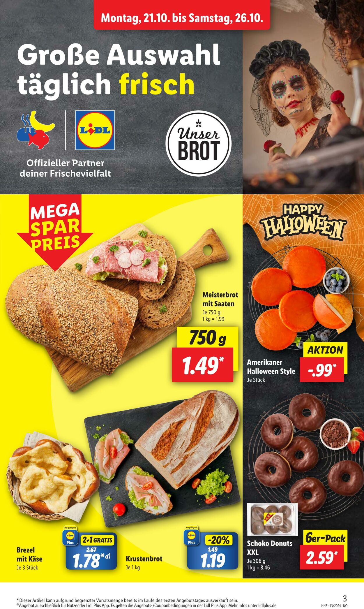 Prospekt Lidl 21.10.2024 - 26.10.2024