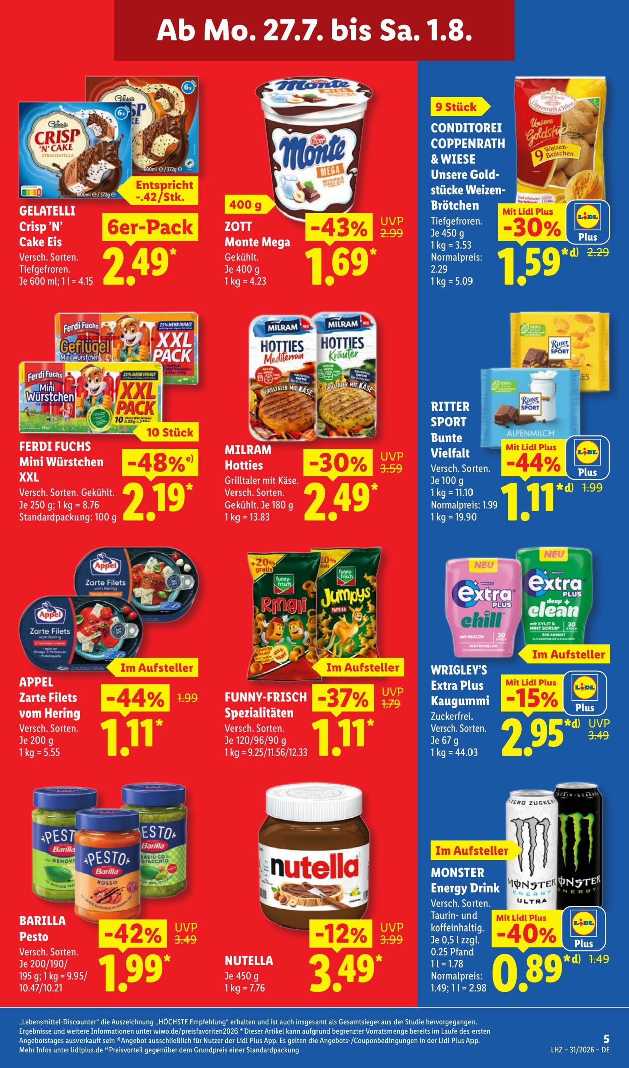 Prospekt Lidl 27.07.2026 - 01.08.2026