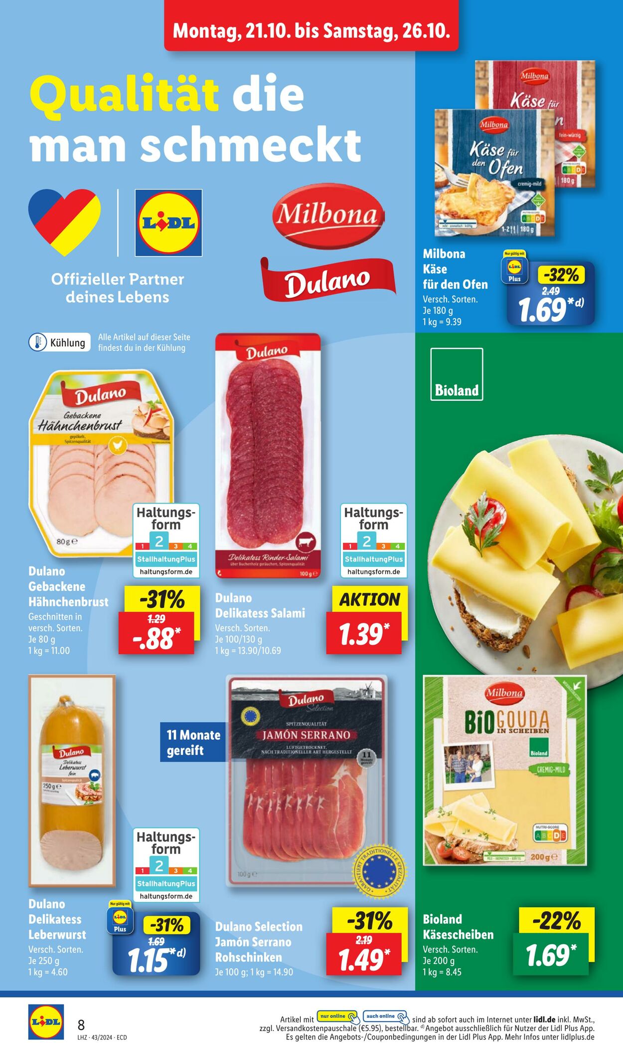 Prospekt Lidl 21.10.2024 - 26.10.2024