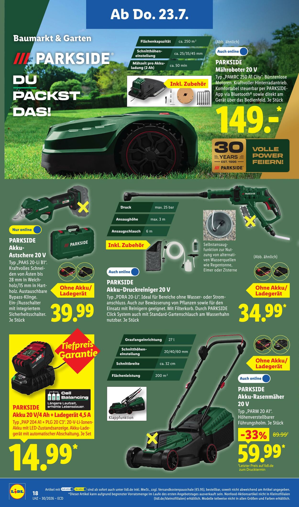 Prospekt Lidl 20.07.2026 - 25.07.2026