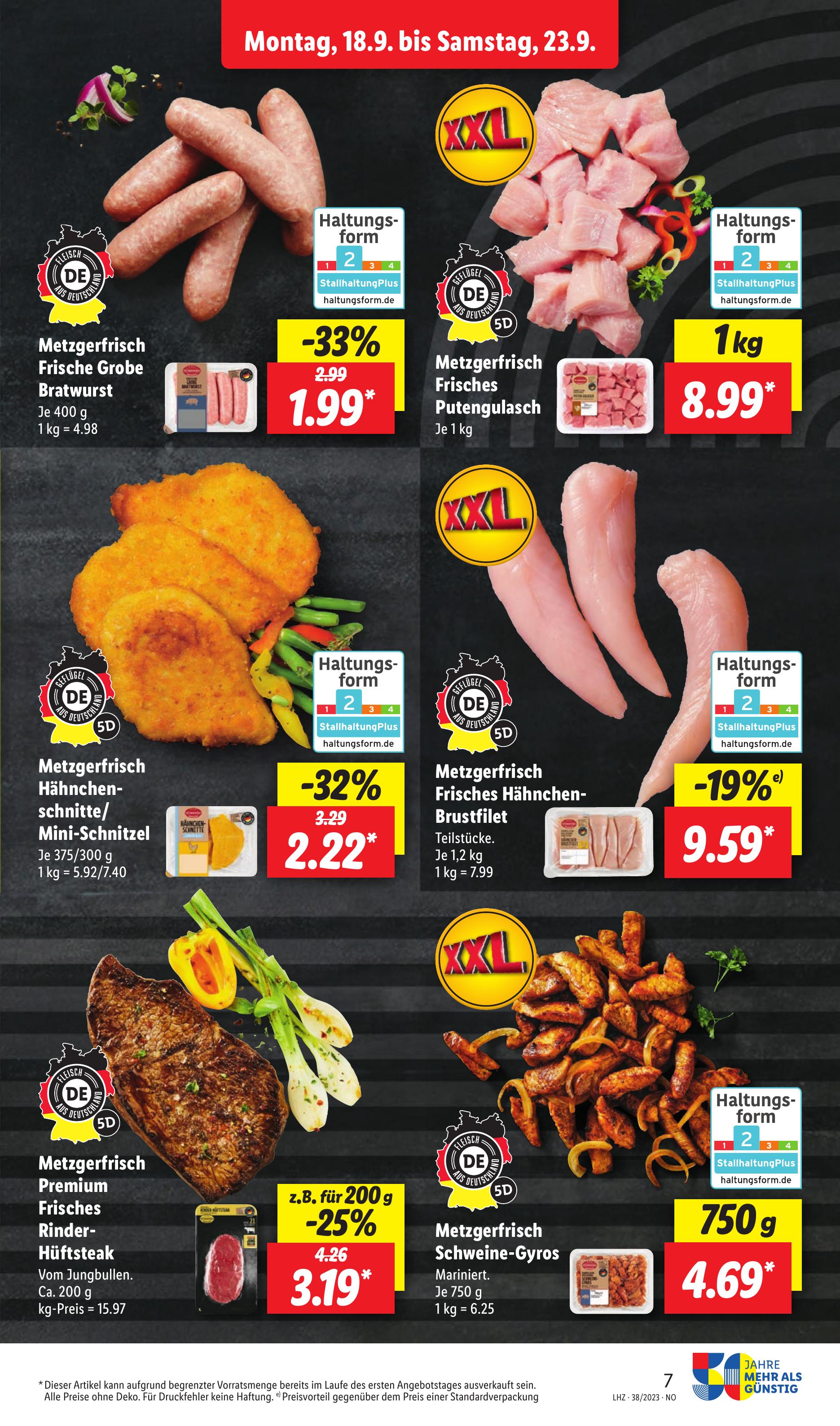 Prospekt Lidl 18.09.2023 - 23.09.2023