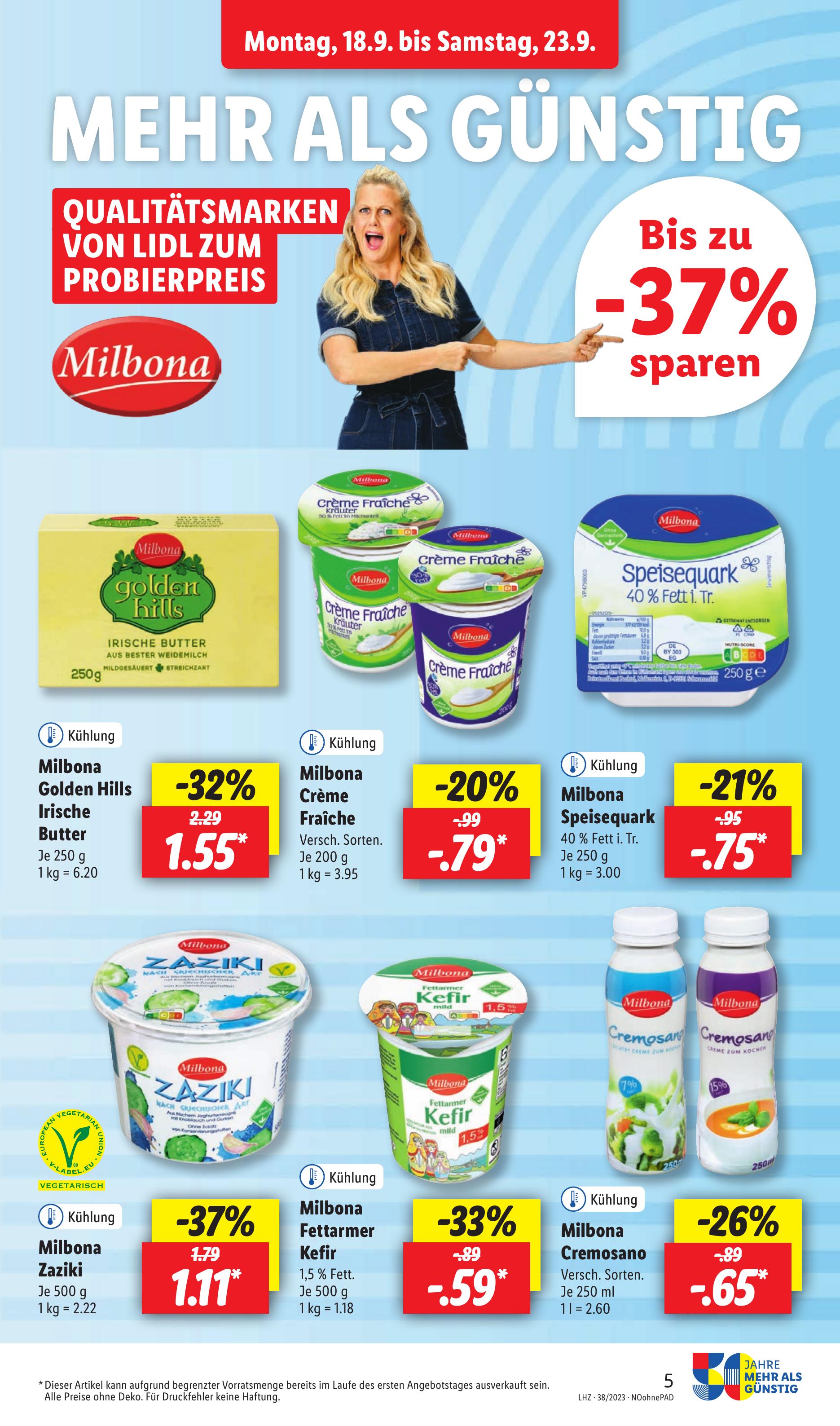 Prospekt Lidl 18.09.2023 - 23.09.2023