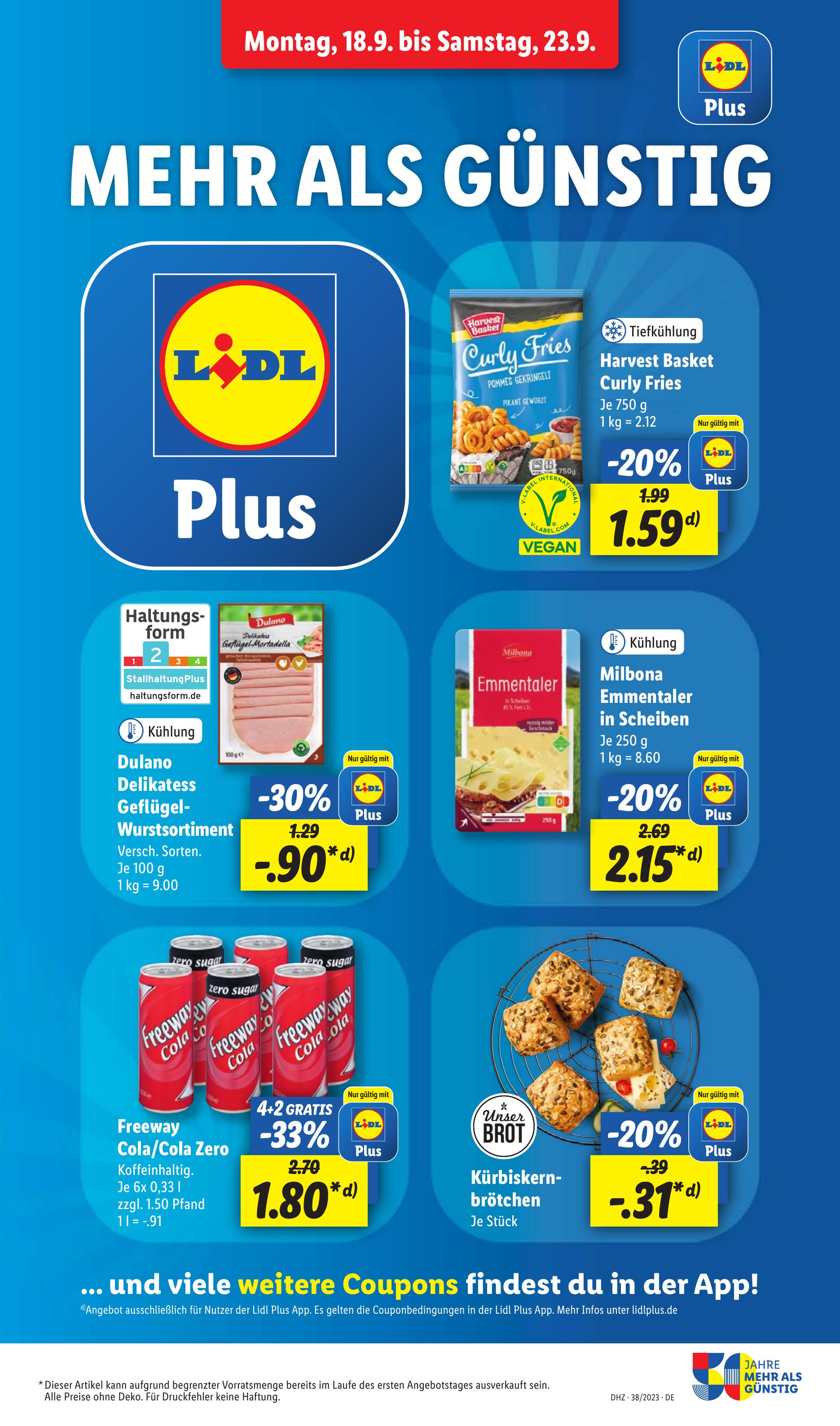 Prospekt Lidl 18.09.2023 - 23.09.2023