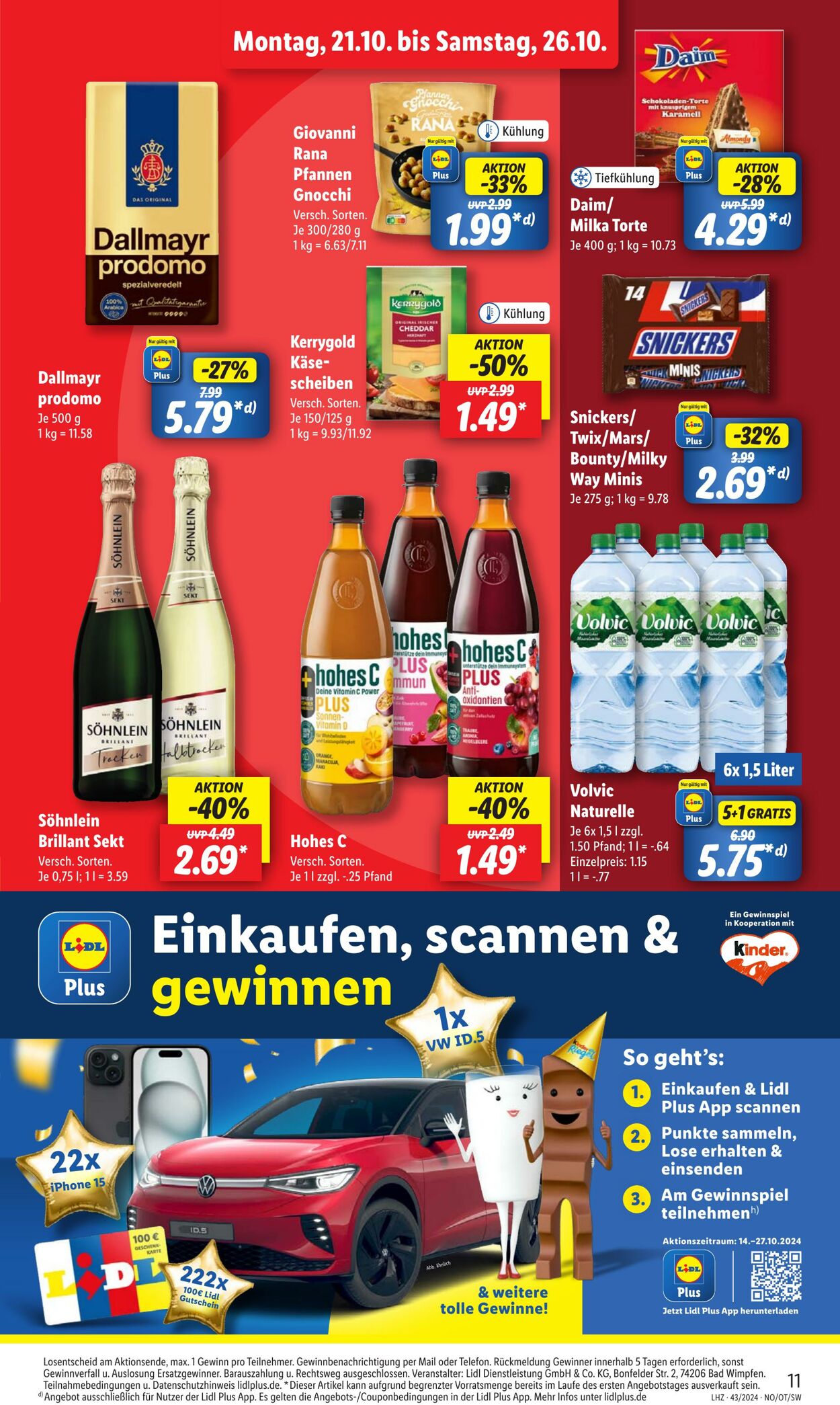 Prospekt Lidl 21.10.2024 - 26.10.2024