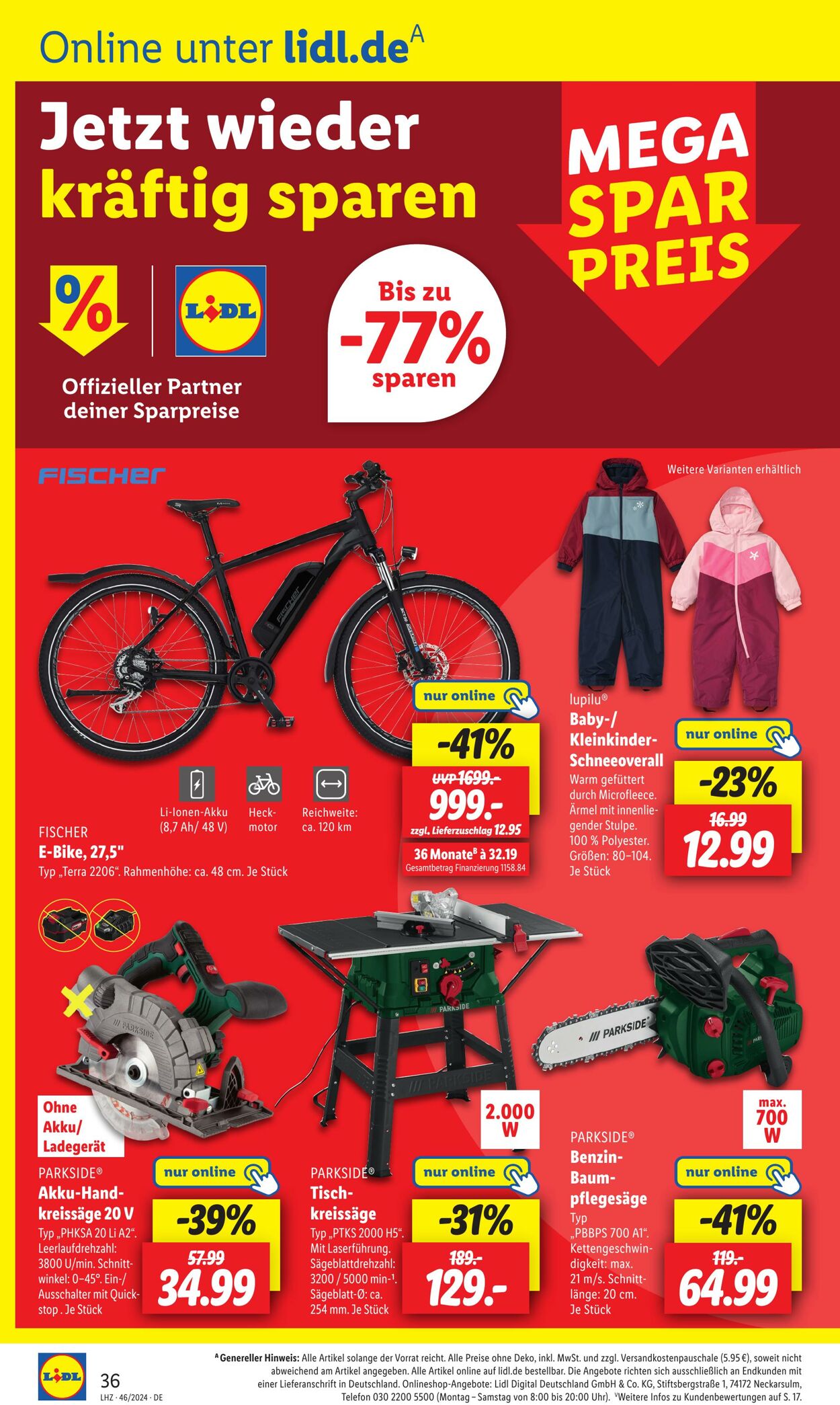 Prospekt Lidl 11.11.2024 - 16.11.2024