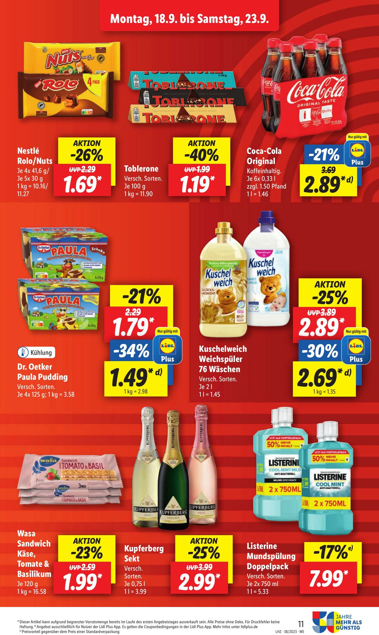 Prospekt Lidl 18.09.2023 - 23.09.2023