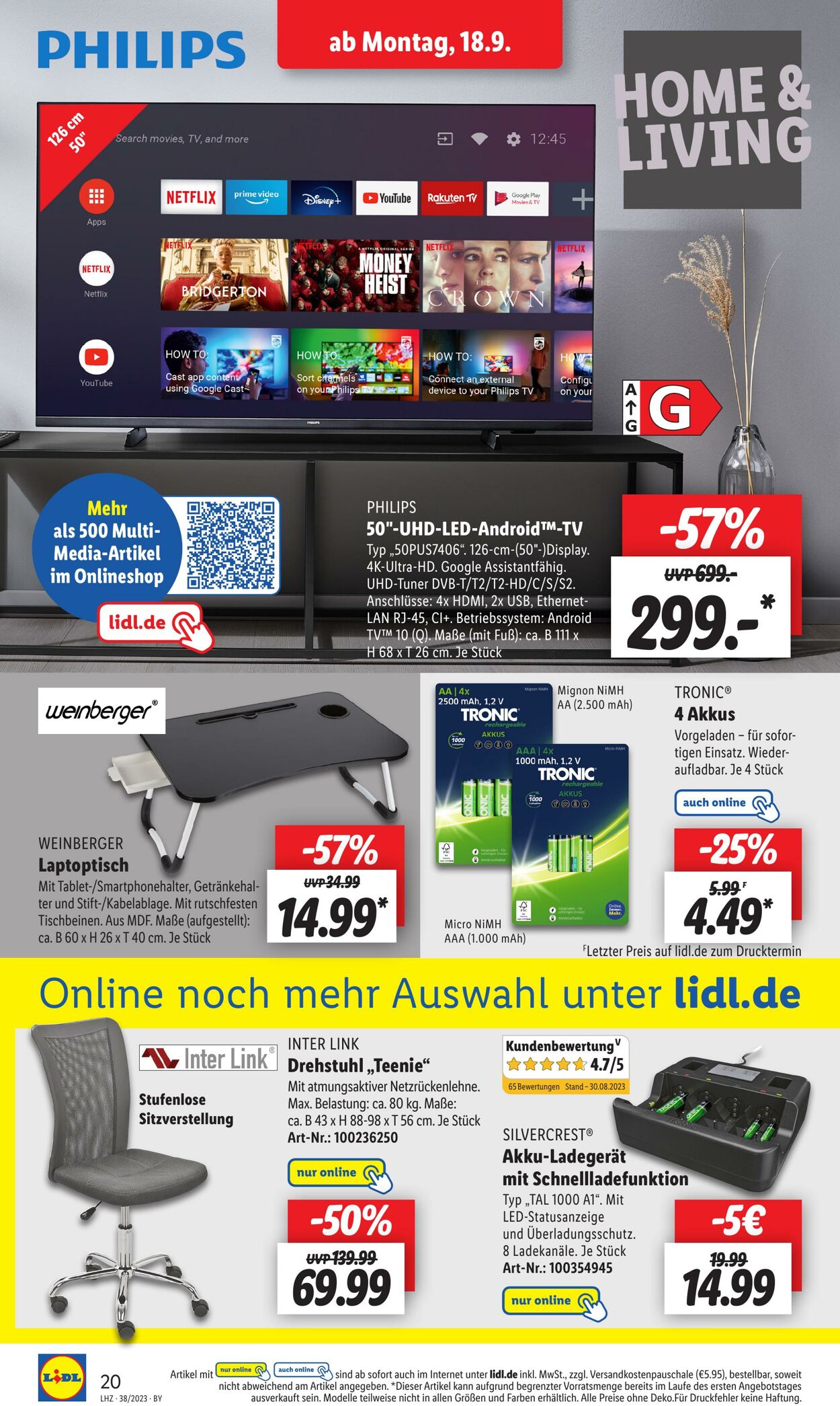 Prospekt Lidl 18.09.2023 - 23.09.2023