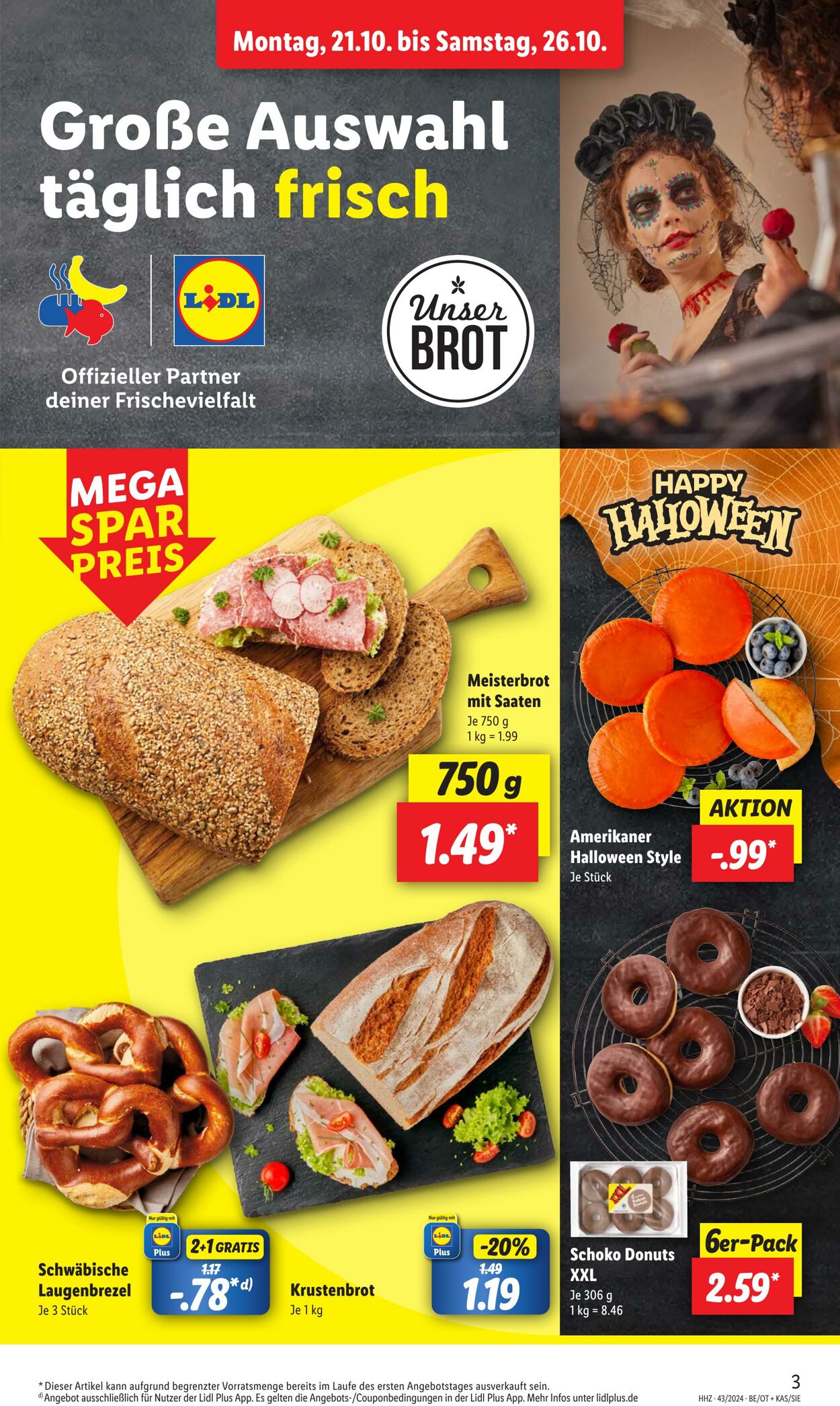 Prospekt Lidl 21.10.2024 - 26.10.2024