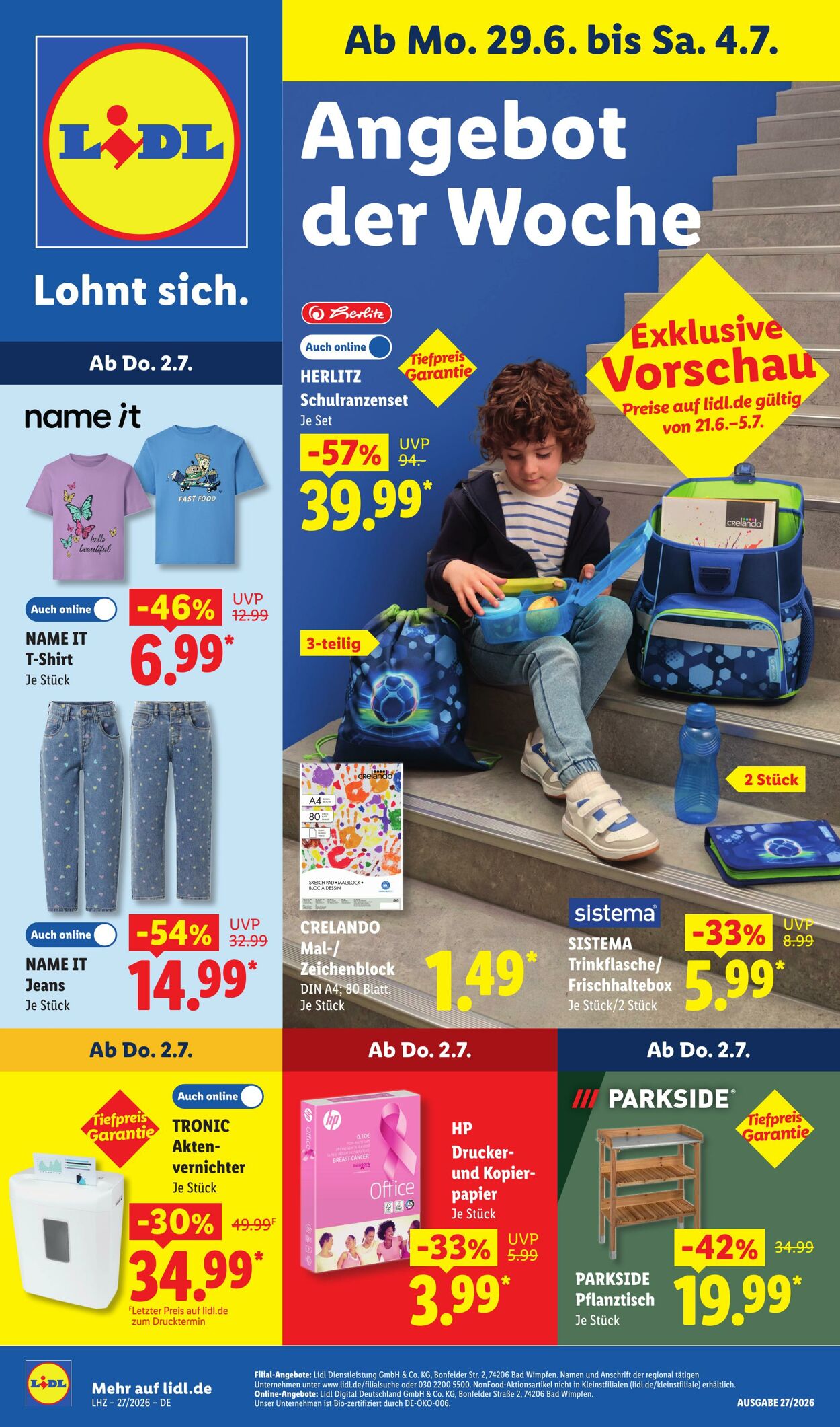Prospekt Lidl 29.06.2026 - 04.07.2026