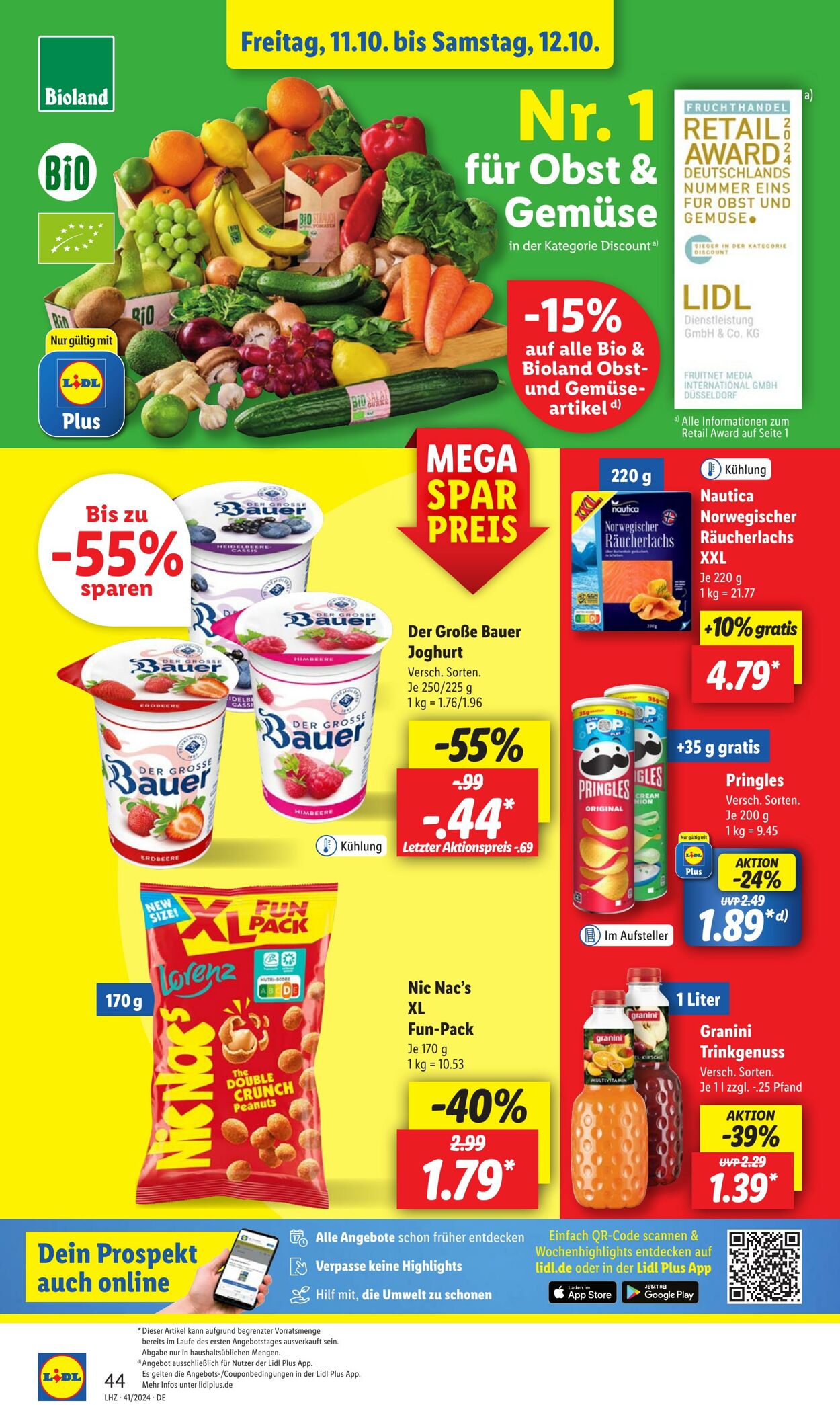 Prospekt Lidl 07.10.2024 - 12.10.2024