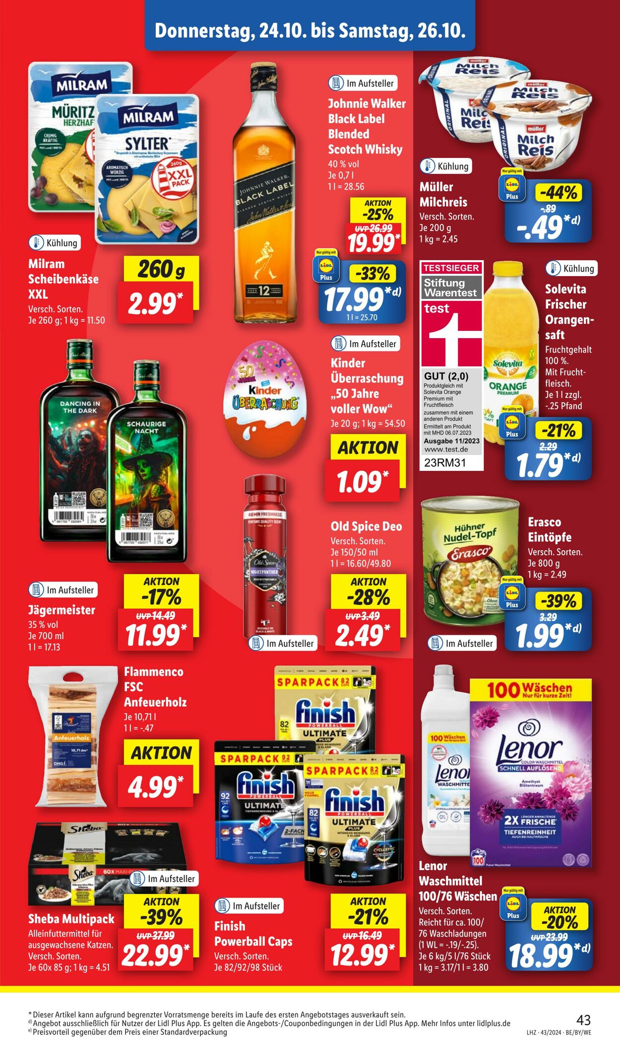 Prospekt Lidl 21.10.2024 - 26.10.2024