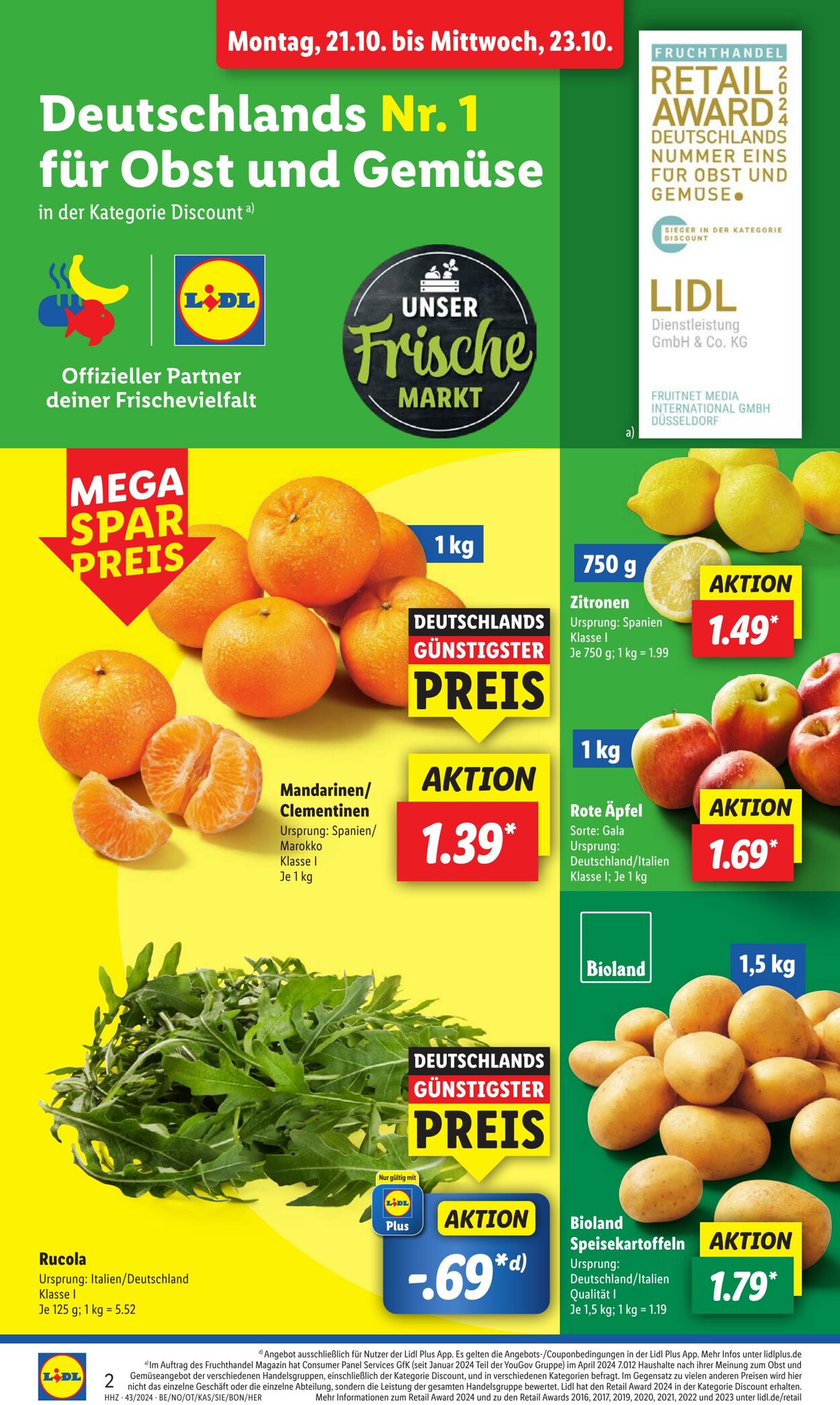 Prospekt Lidl 21.10.2024 - 26.10.2024