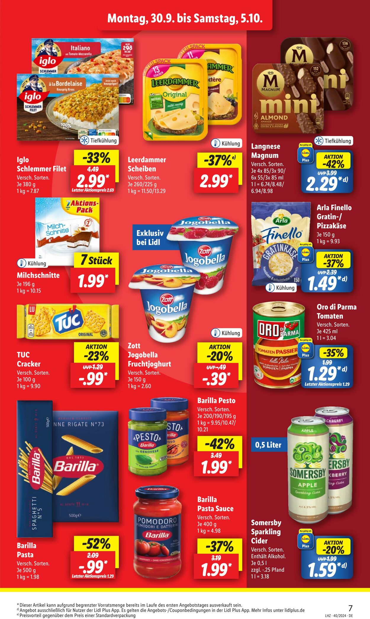 Prospekt Lidl 30.09.2024 - 05.10.2024