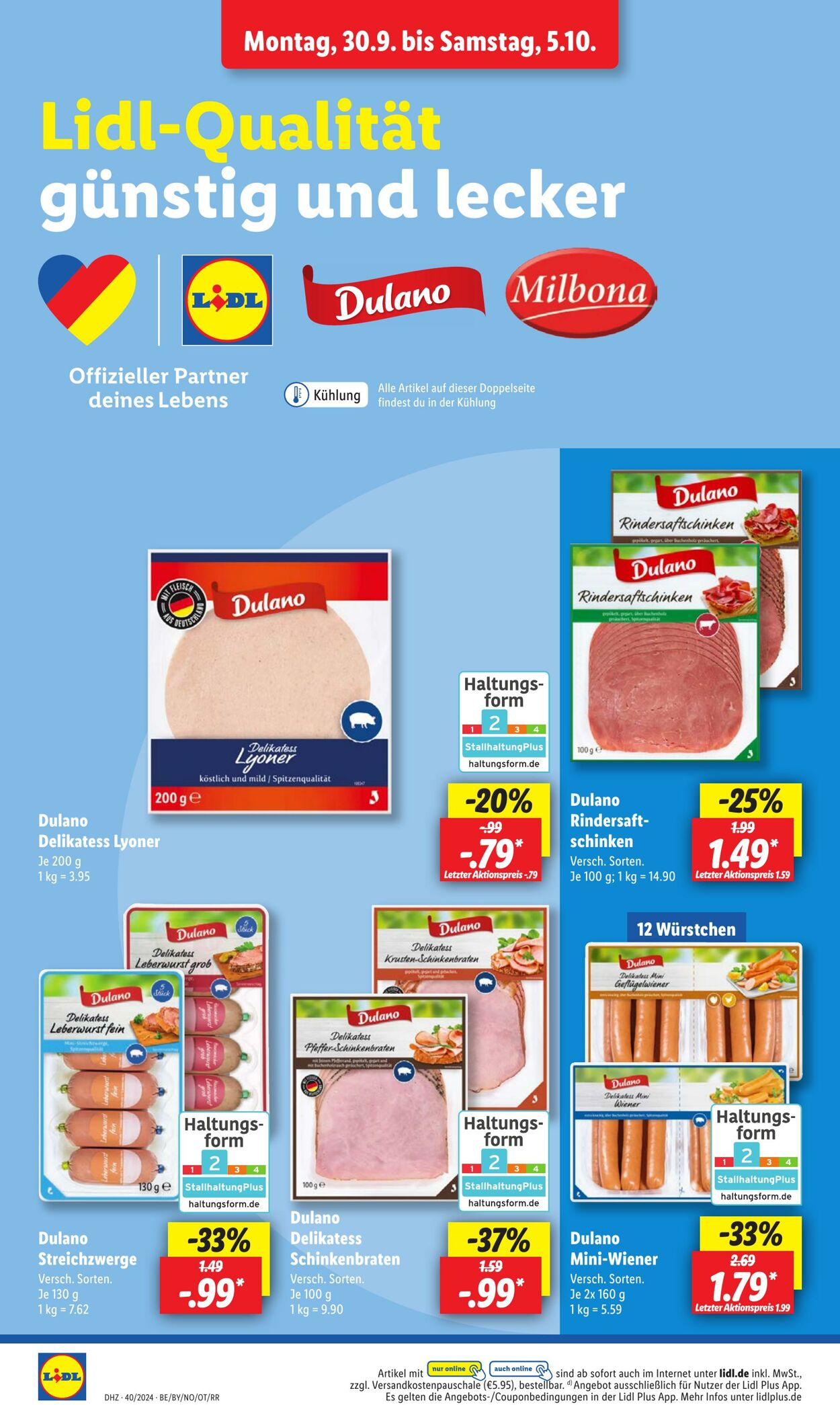 Prospekt Lidl 30.09.2024 - 05.10.2024