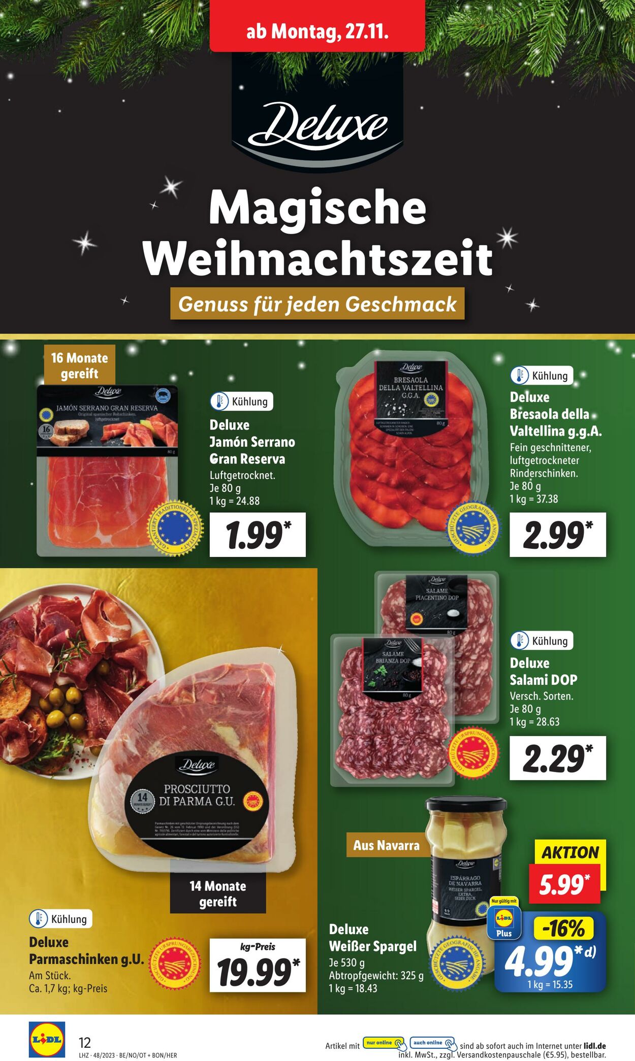 Prospekt Lidl 27.11.2023 - 02.12.2023