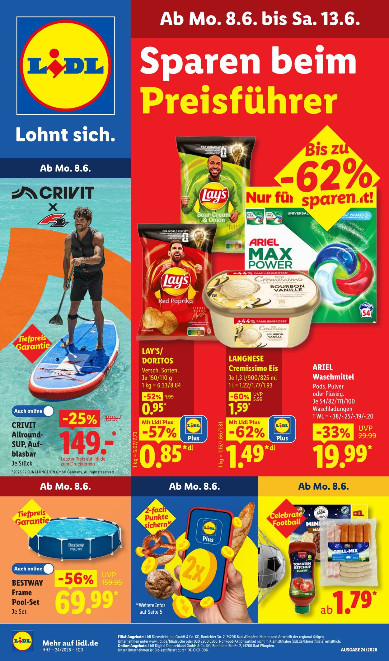 Prospekt Lidl - Aktionsprospekt 8 Jun, 2026 - 13 Jun, 2026