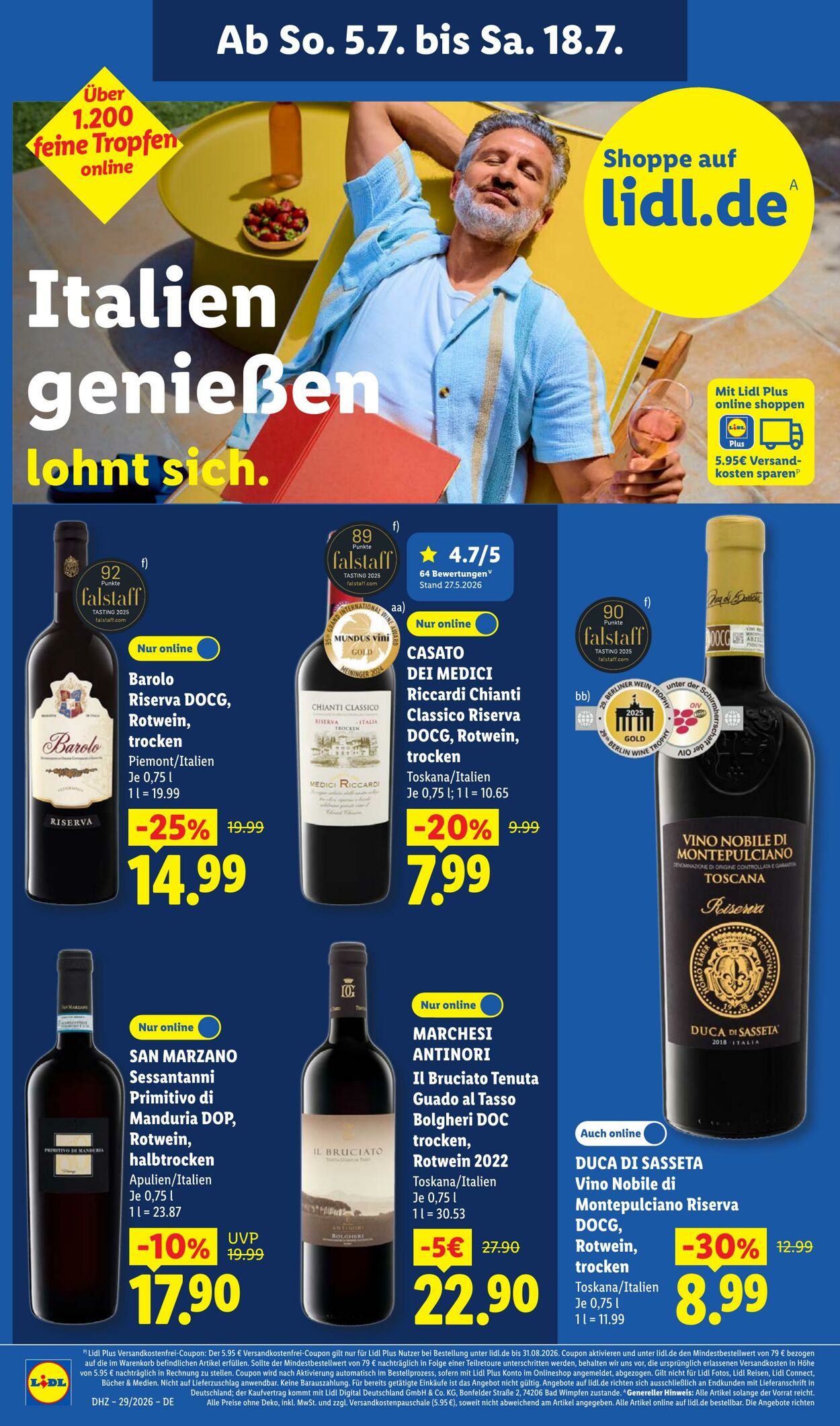 Prospekt Lidl 13.07.2026 - 18.07.2026