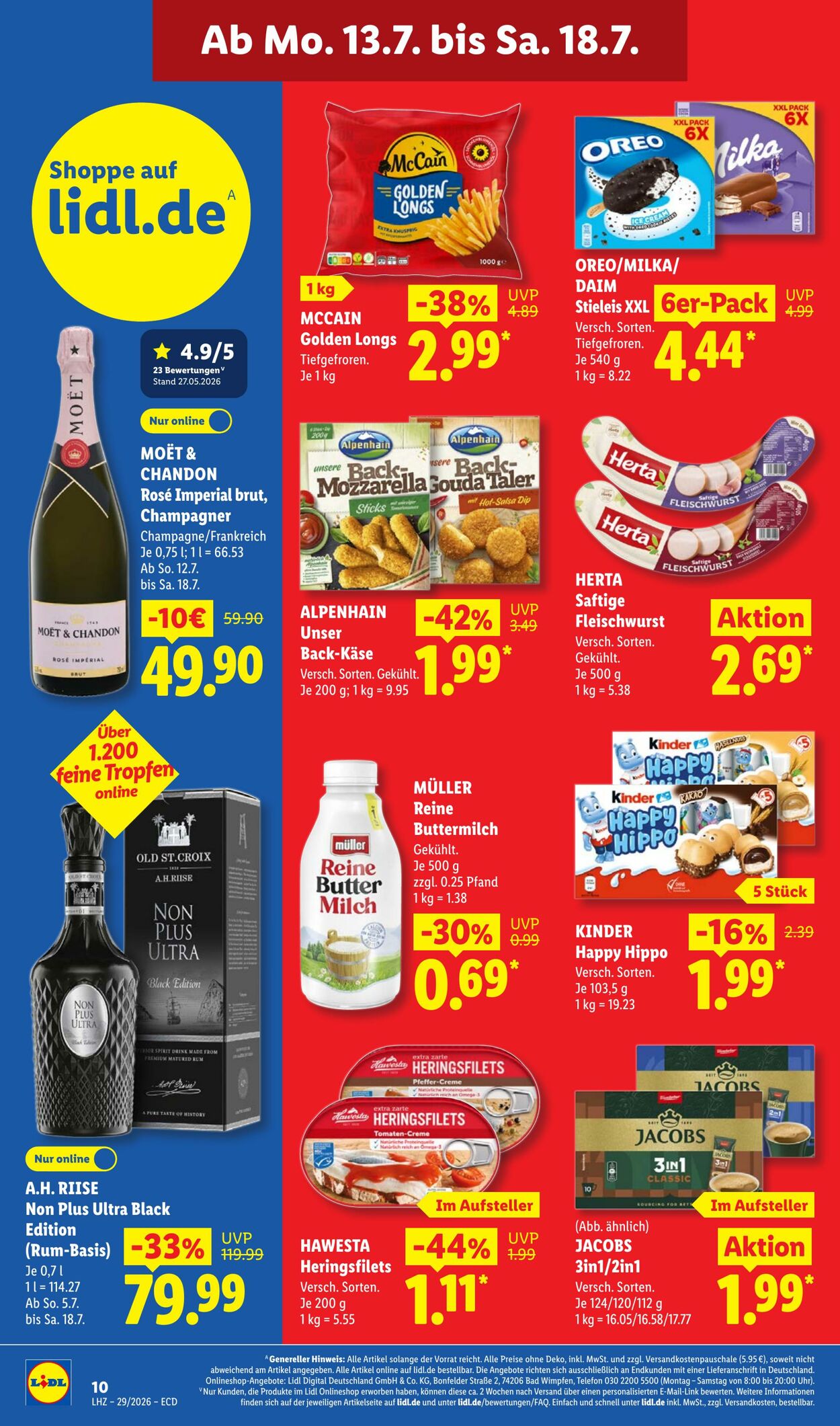 Prospekt Lidl 13.07.2026 - 18.07.2026