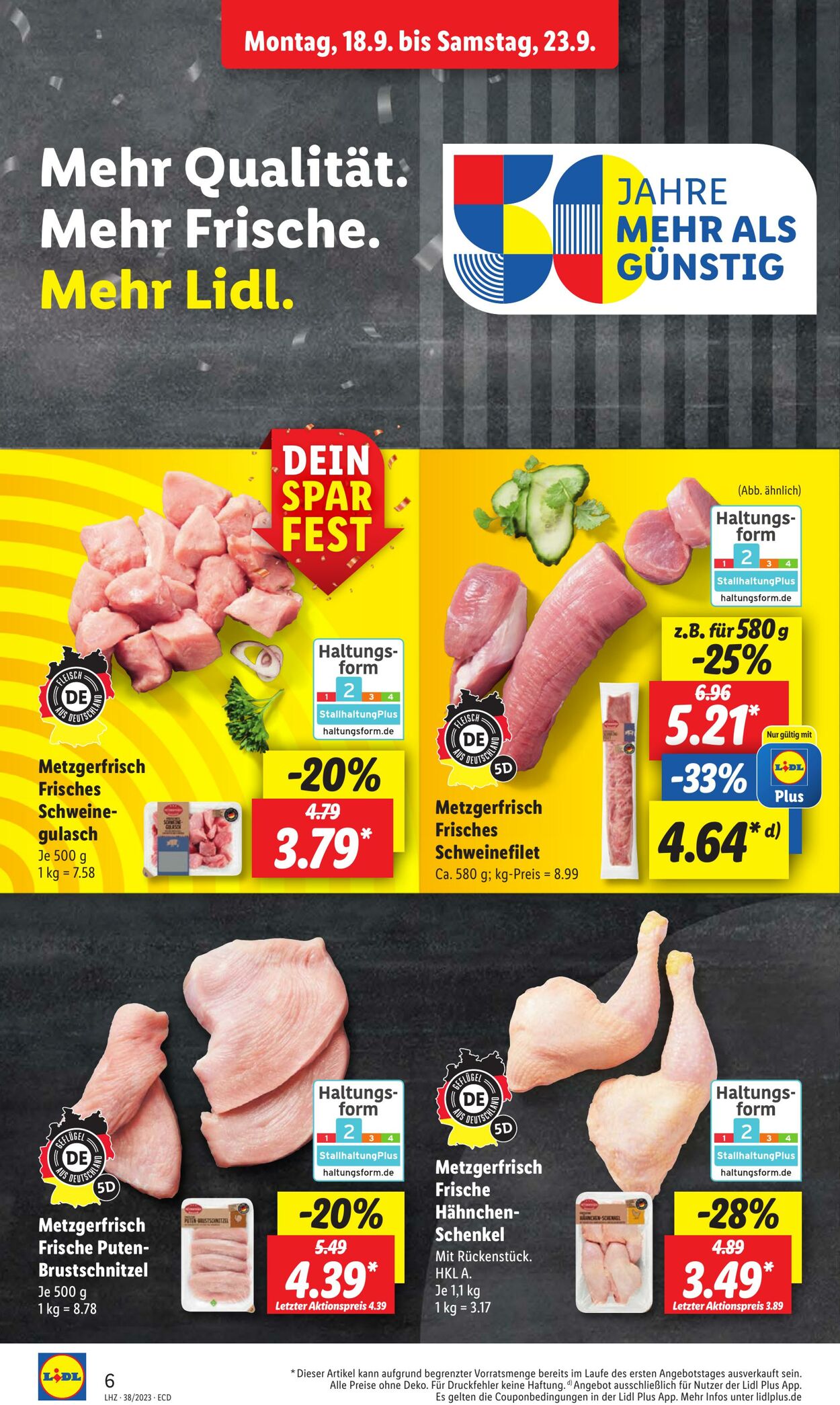 Prospekt Lidl 18.09.2023 - 23.09.2023