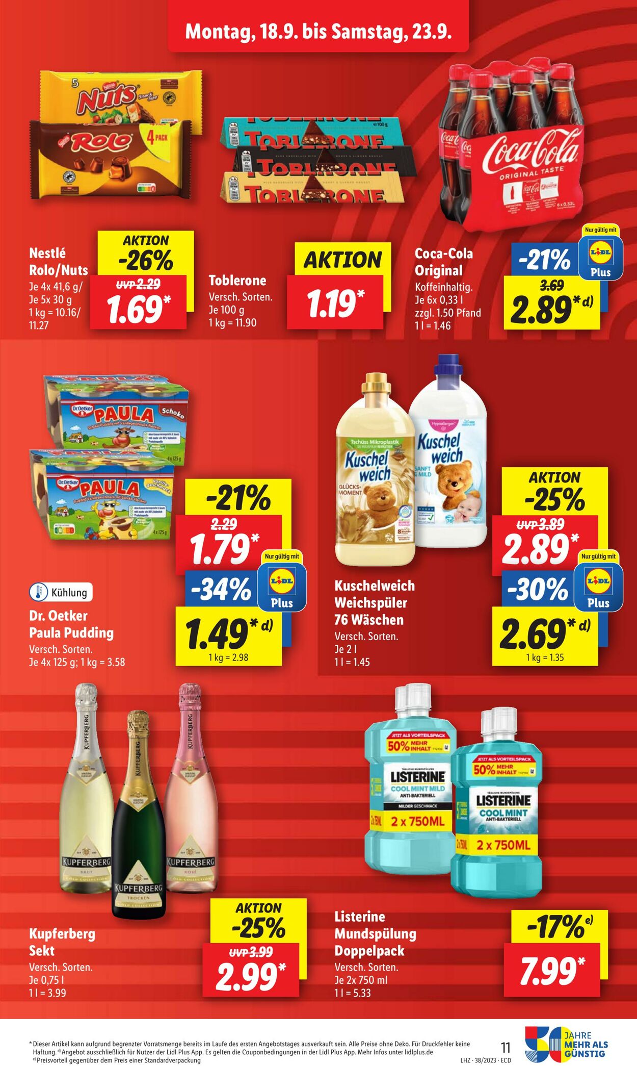 Prospekt Lidl 18.09.2023 - 23.09.2023