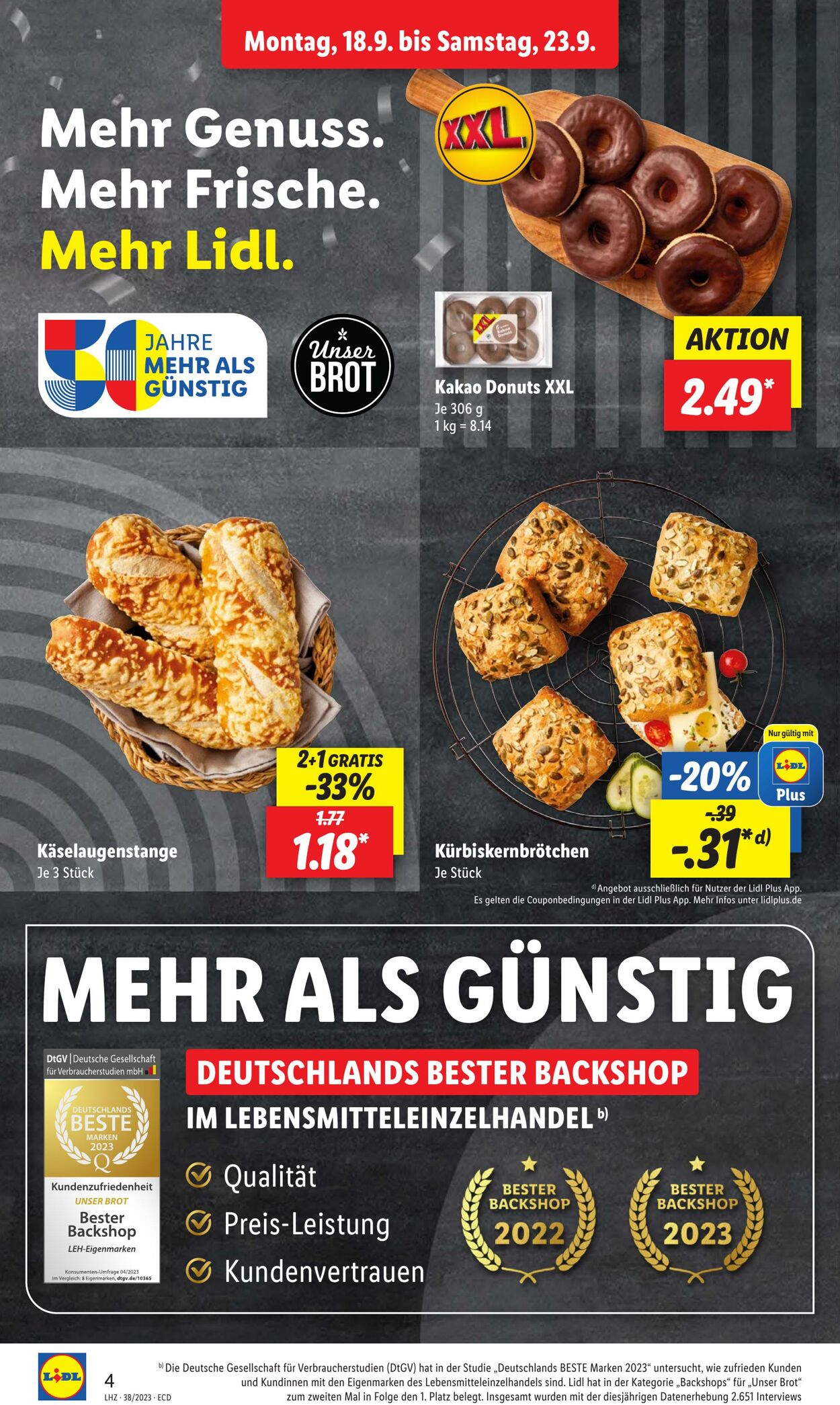 Prospekt Lidl 18.09.2023 - 23.09.2023