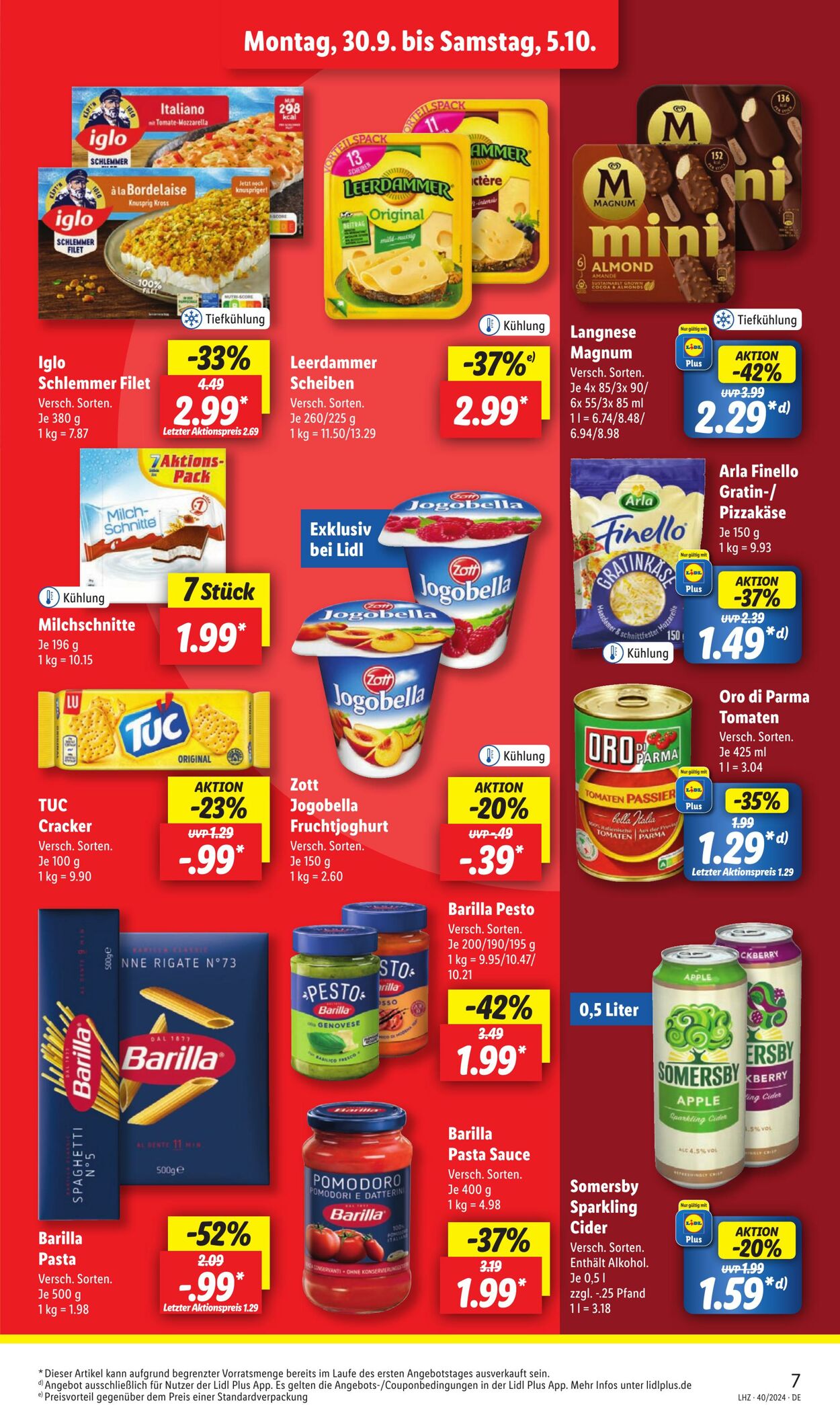 Prospekt Lidl 30.09.2024 - 05.10.2024