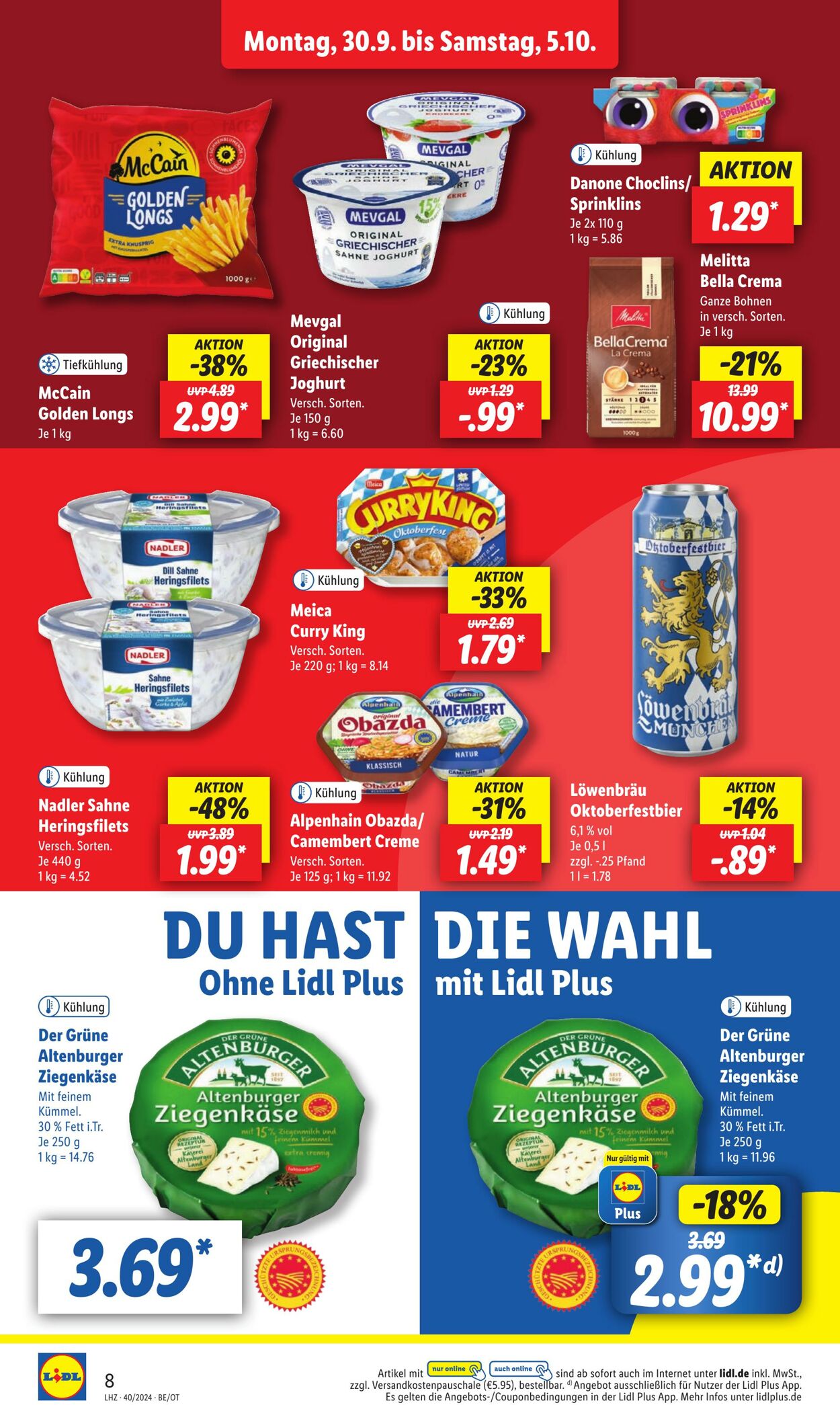 Prospekt Lidl 30.09.2024 - 05.10.2024