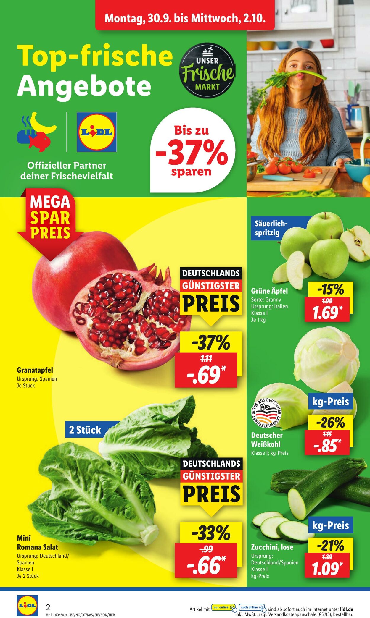 Prospekt Lidl 30.09.2024 - 05.10.2024