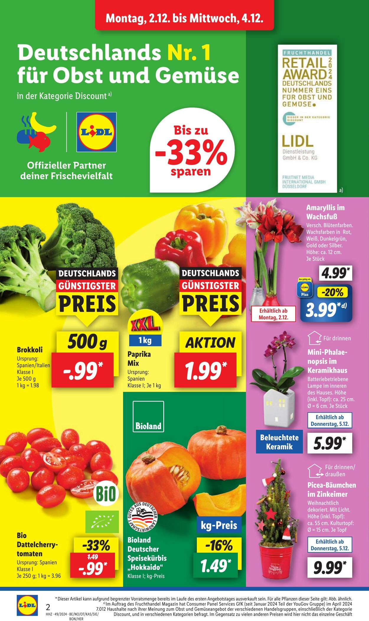 Prospekt Lidl 02.12.2024 - 07.12.2024