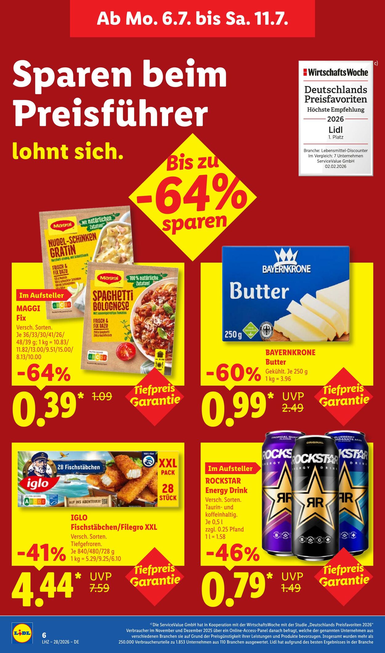 Prospekt Lidl 06.07.2026 - 11.07.2026