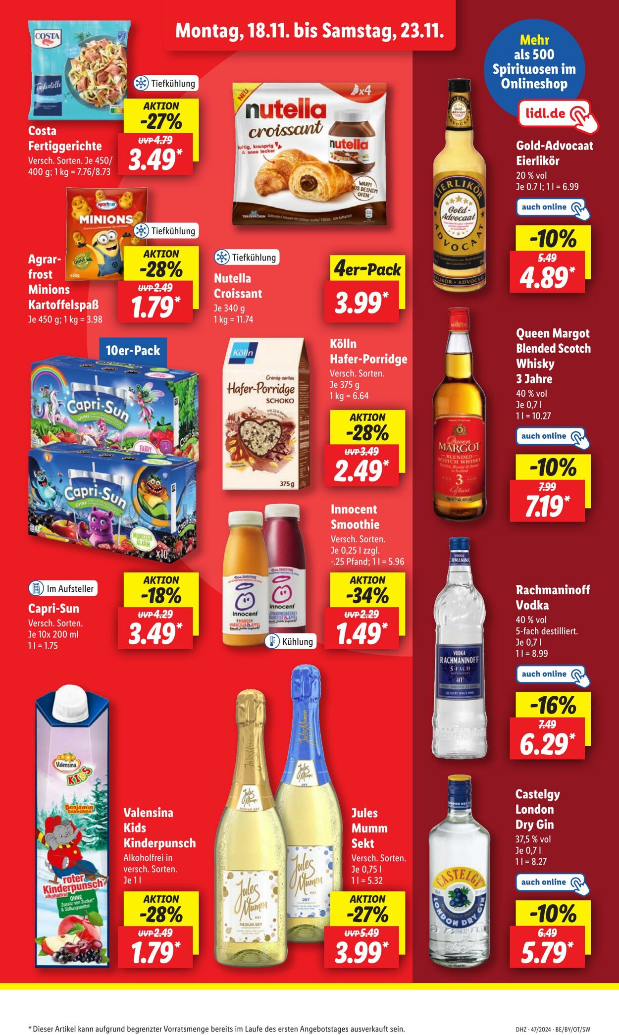 Prospekt Lidl 18.11.2024 - 23.11.2024