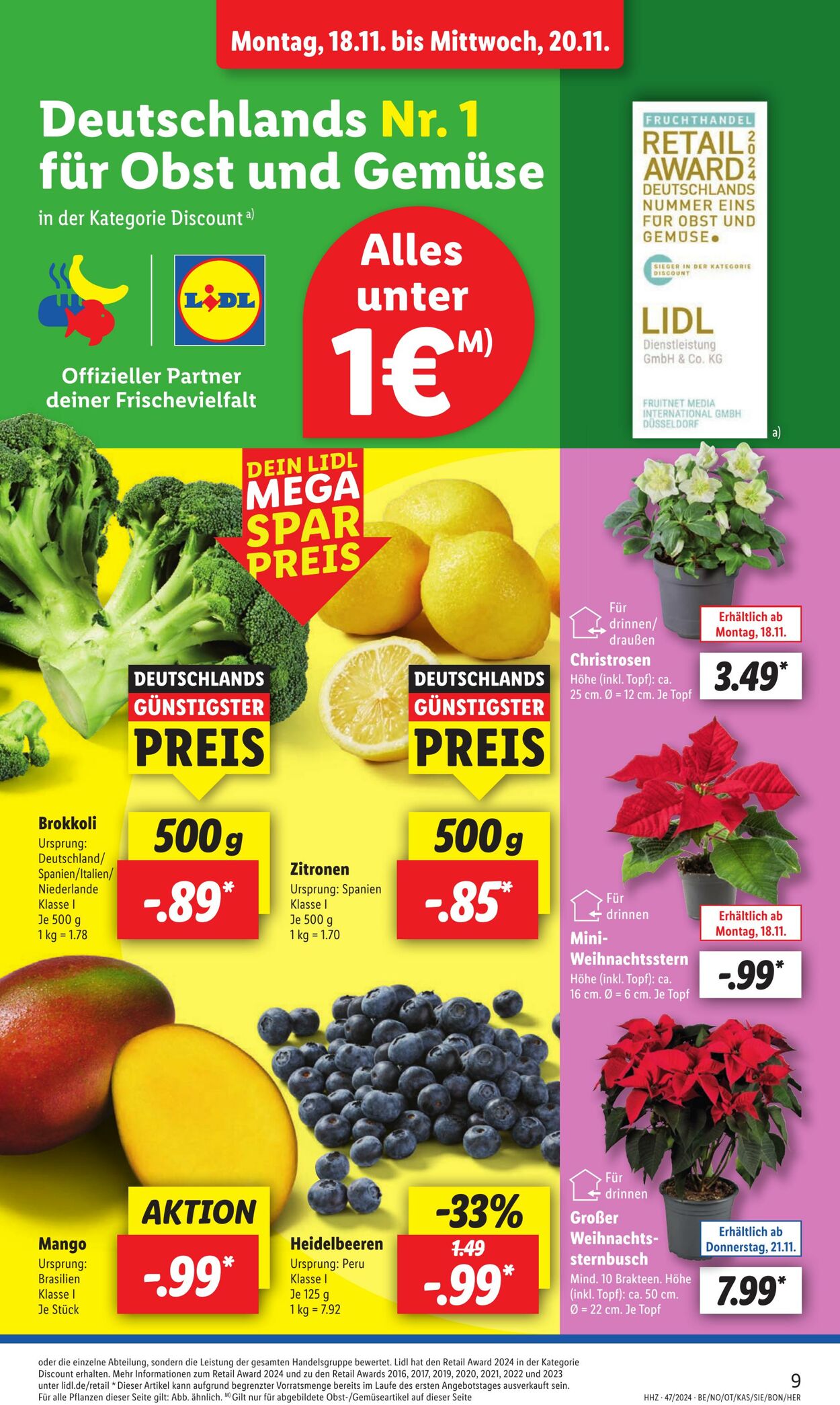 Prospekt Lidl 18.11.2024 - 23.11.2024