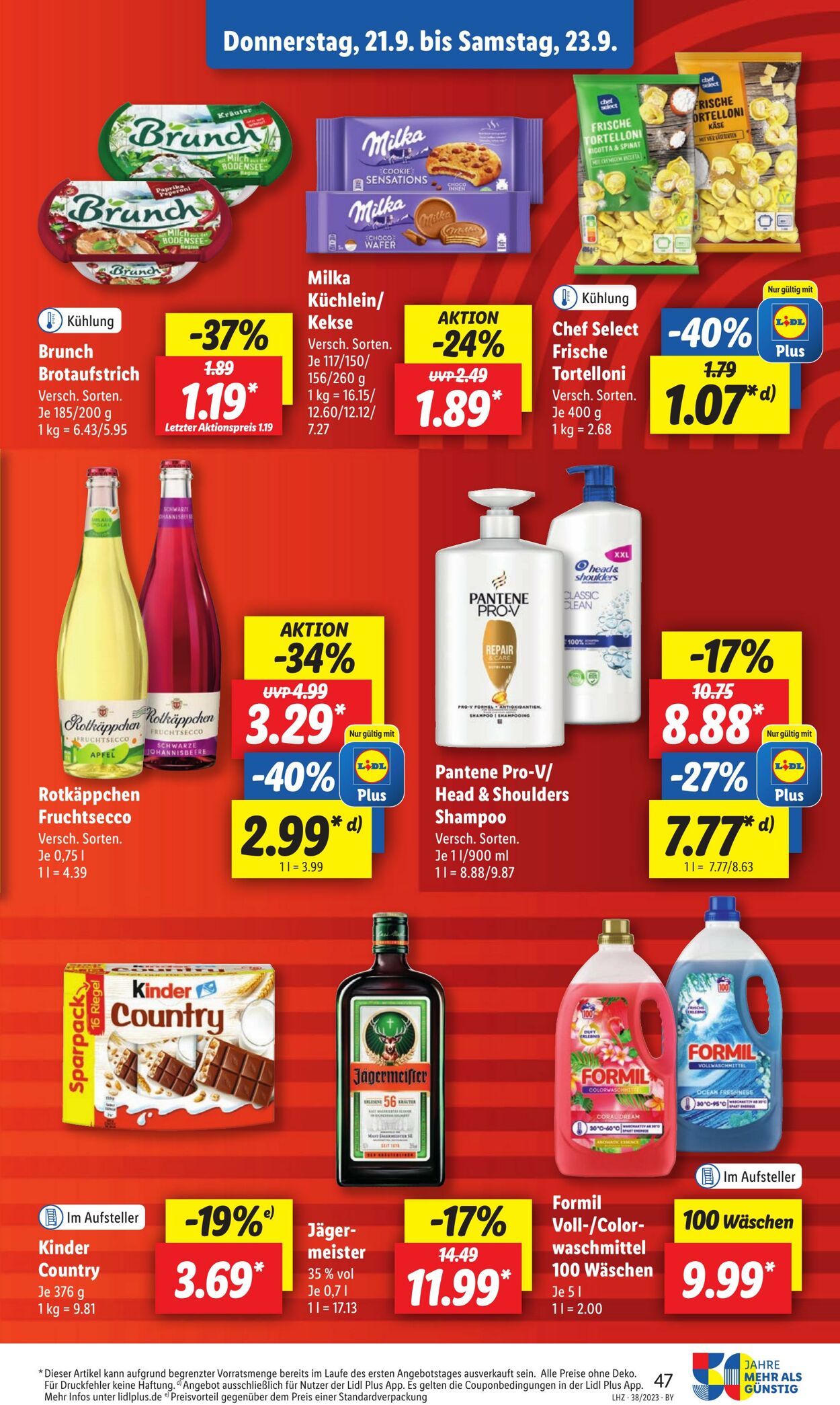 Prospekt Lidl 18.09.2023 - 23.09.2023