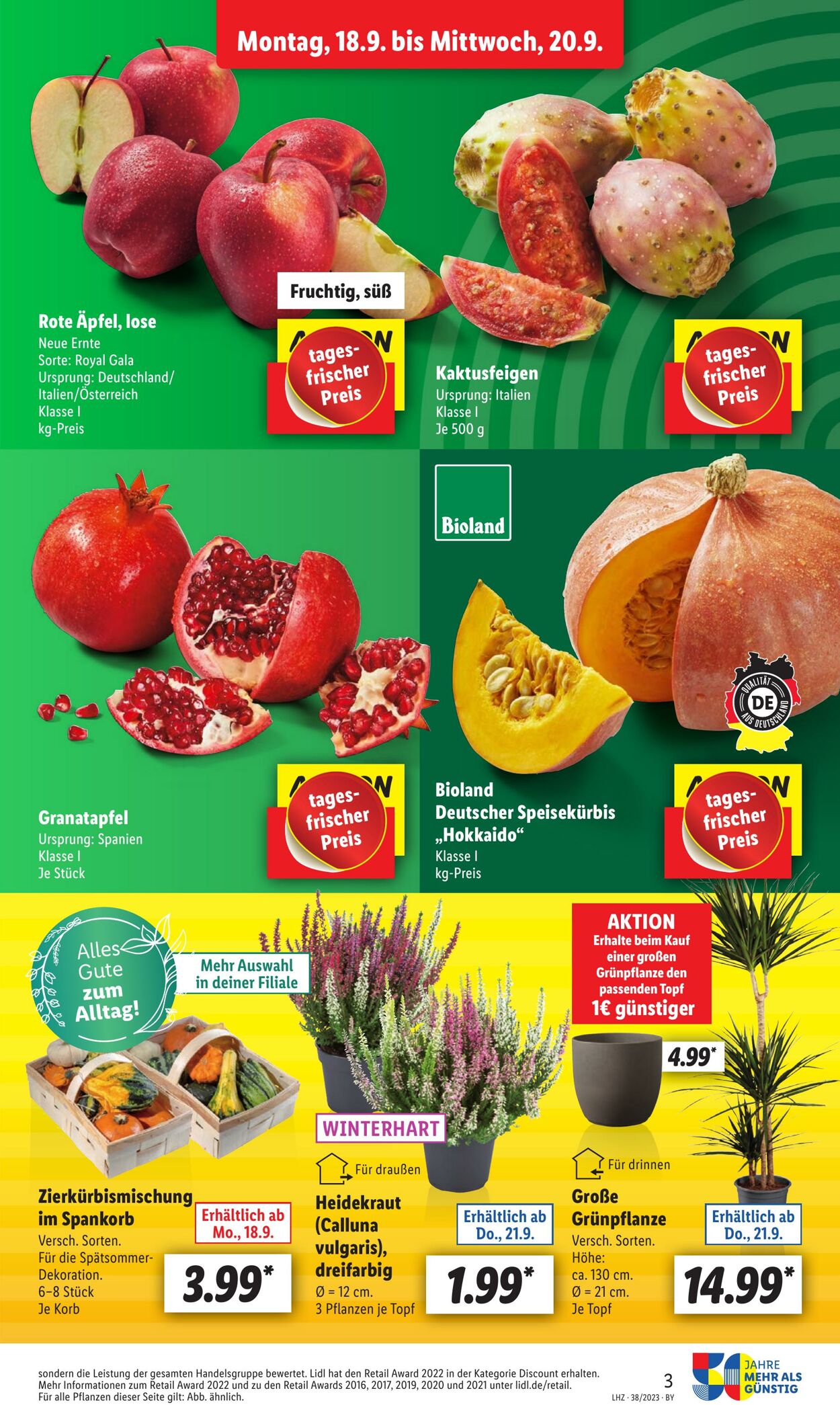 Prospekt Lidl 18.09.2023 - 23.09.2023