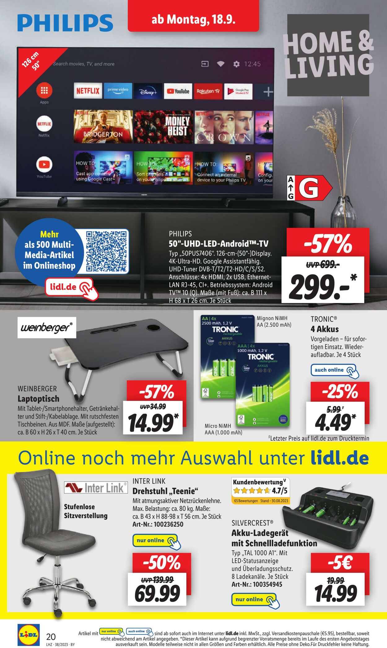 Prospekt Lidl 18.09.2023 - 23.09.2023