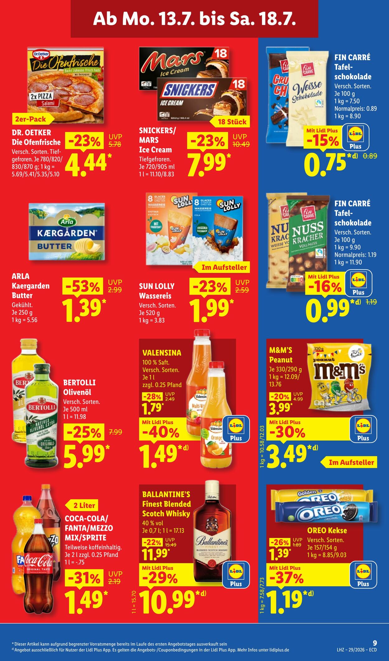 Prospekt Lidl 13.07.2026 - 18.07.2026