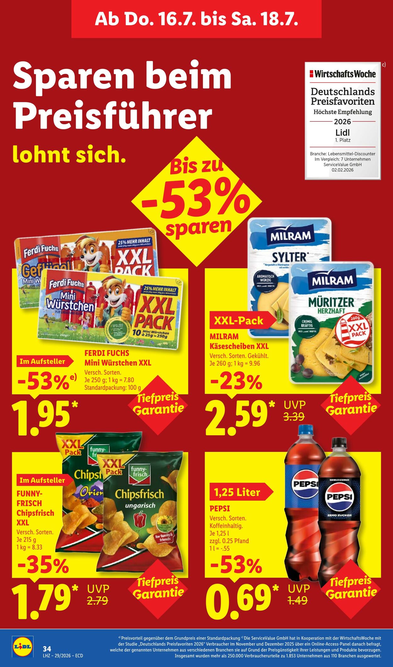 Prospekt Lidl 13.07.2026 - 18.07.2026